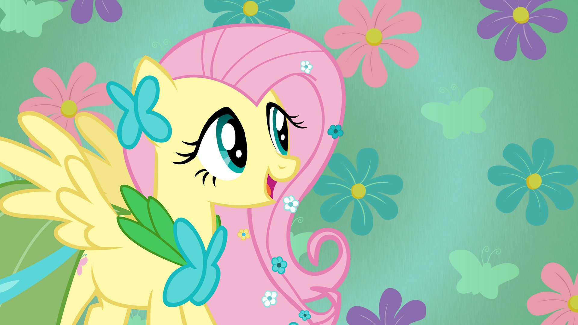 Fluttershy Little Pony: Friendship Is Magic HD Wallpaper