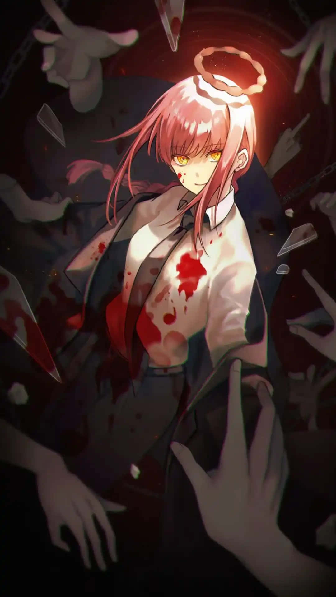 Download Makima is ready to bring chaos in the world of Chainsaw Man Wallpaper