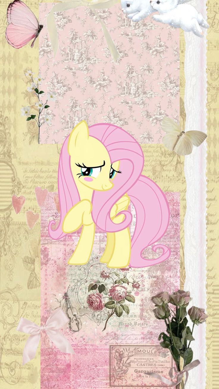 fluttershy lockscreen ୨୧