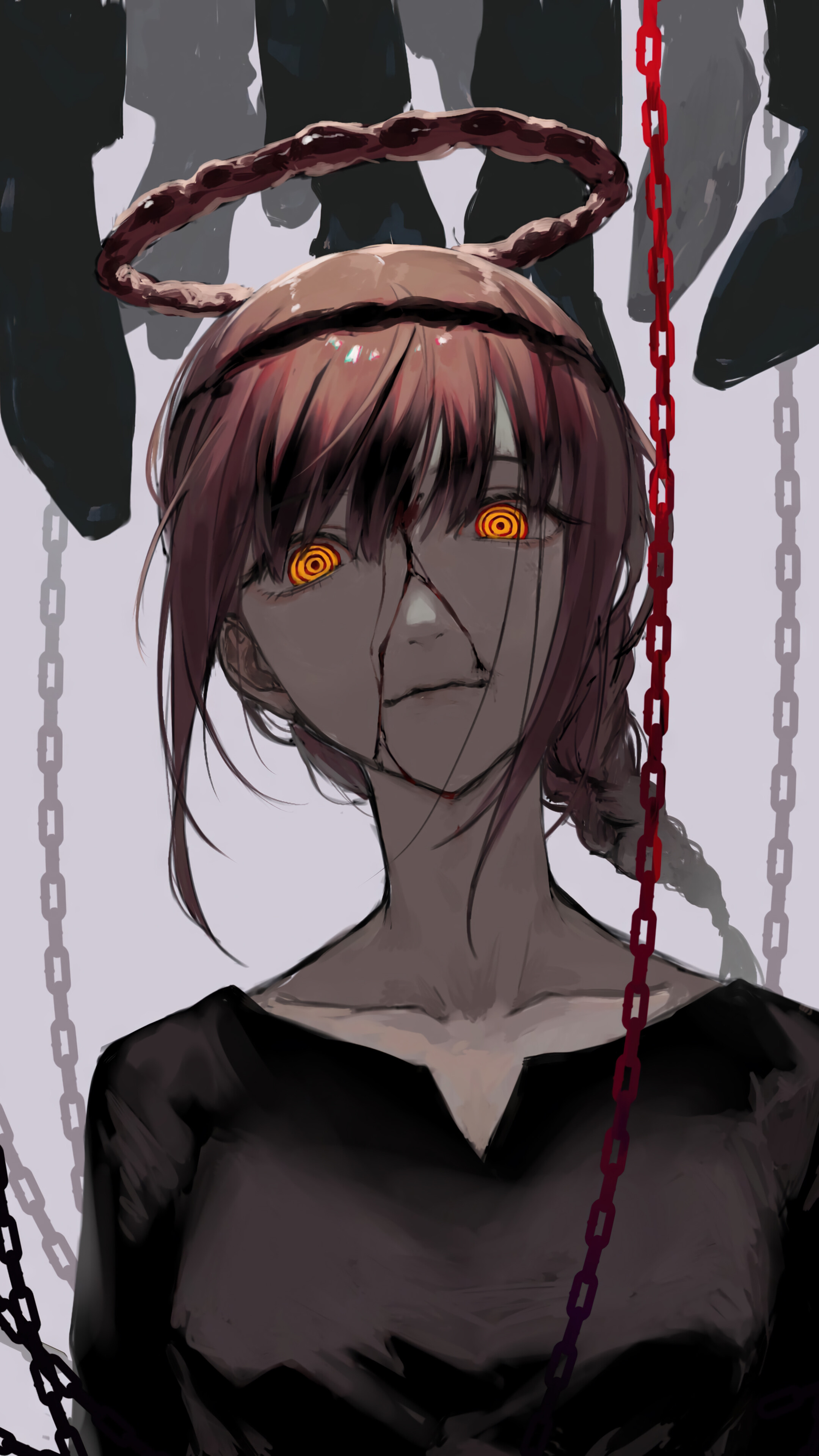 Makima Chainsaw Man Anime 4K Wallpaper iPhone HD Phone j