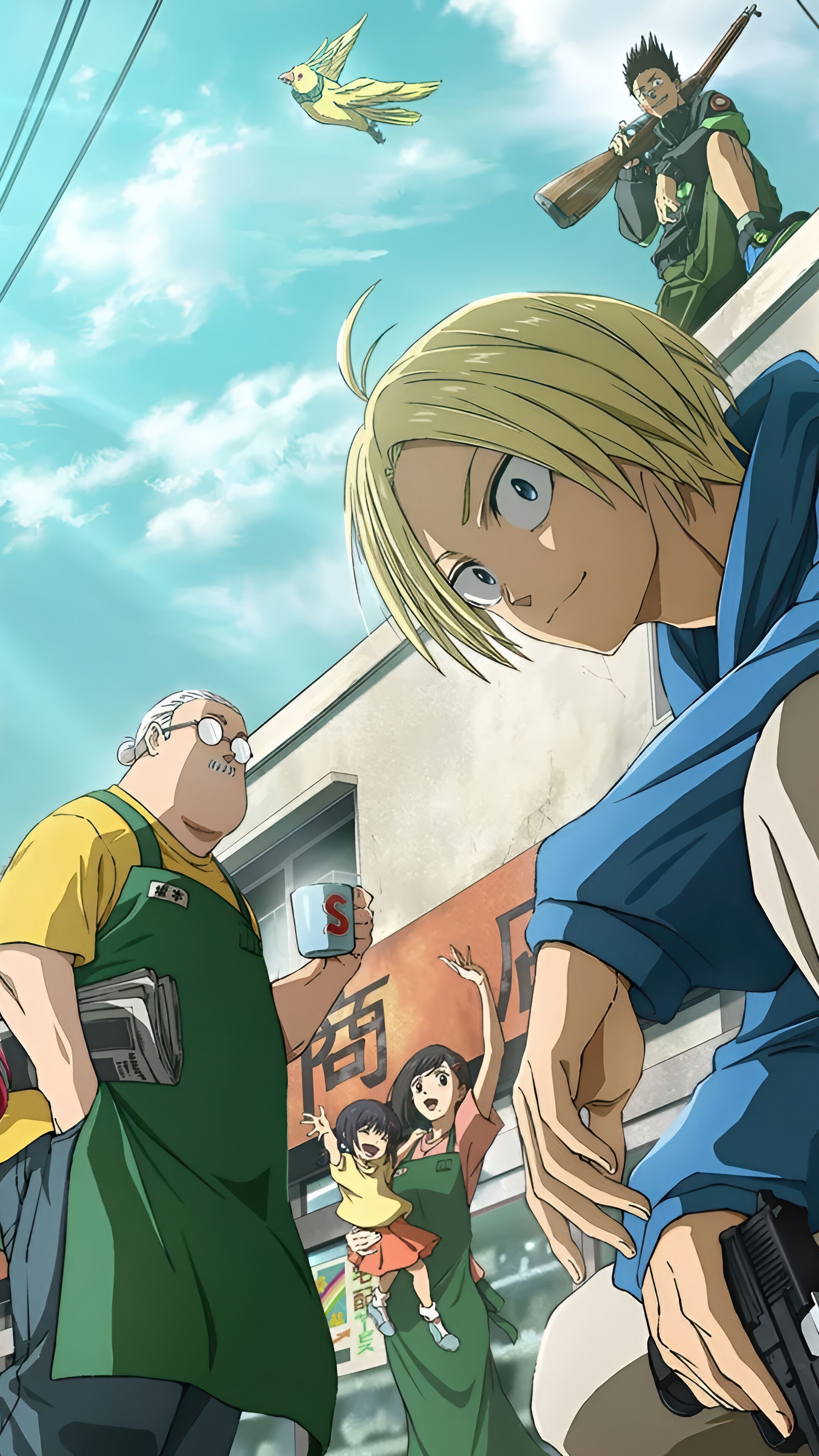 Sakamoto Days Anime Characters 4K Wallpaper iPhone HD Phone a