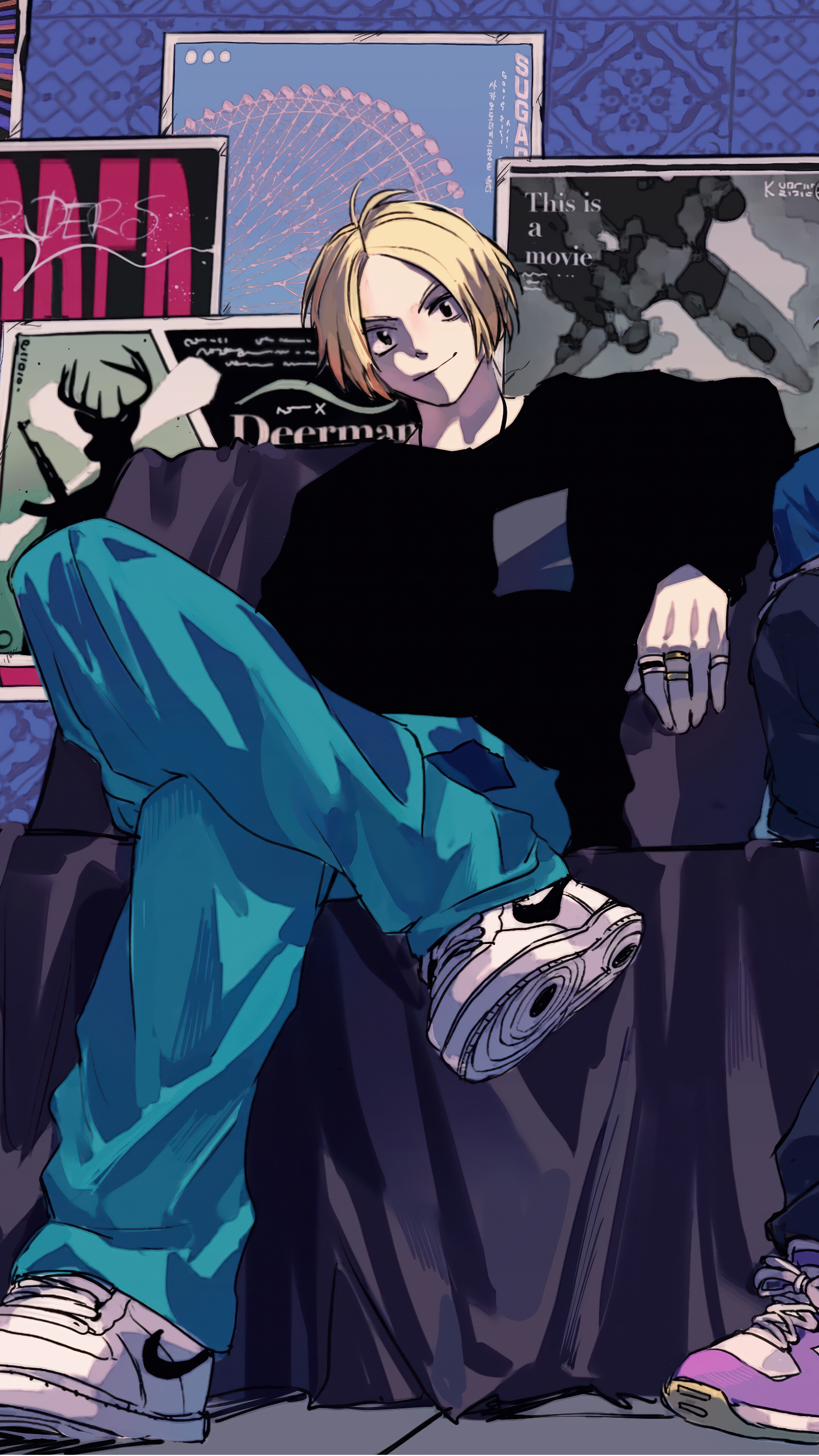 Sakamoto Days Shin Asakura Akira Akao Natsuki Seba 4K Wallpaper iPhone HD Phone a