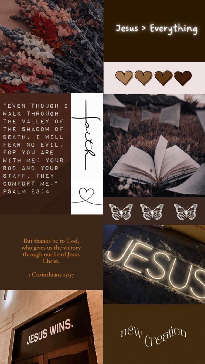 Dark Brown Christian Wallpaper