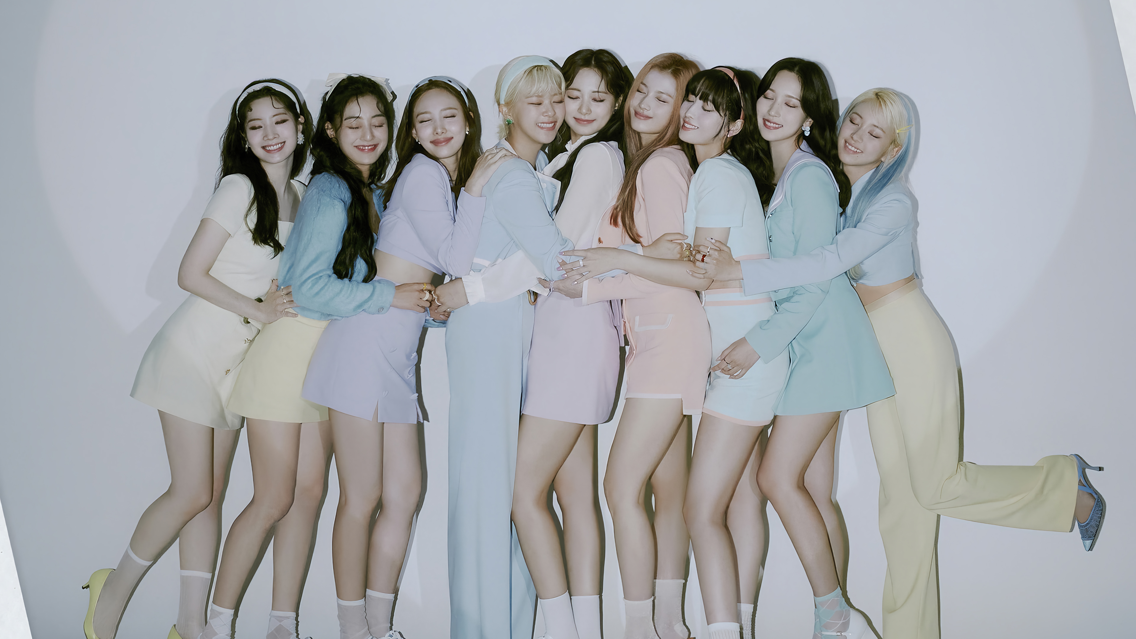 TWICE Formula of Love Group Photo Wallpaper 4K PC Desktop e