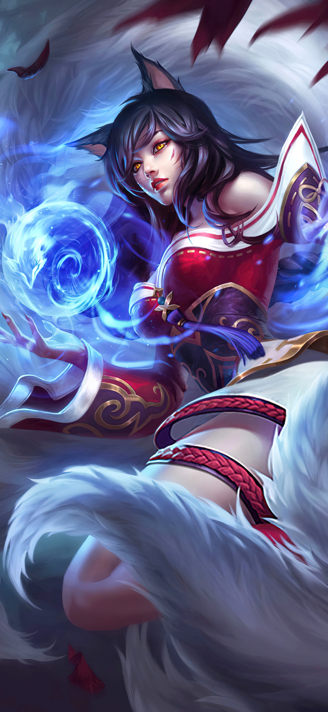 Ahri Wallpaper 4K, League of Legends
