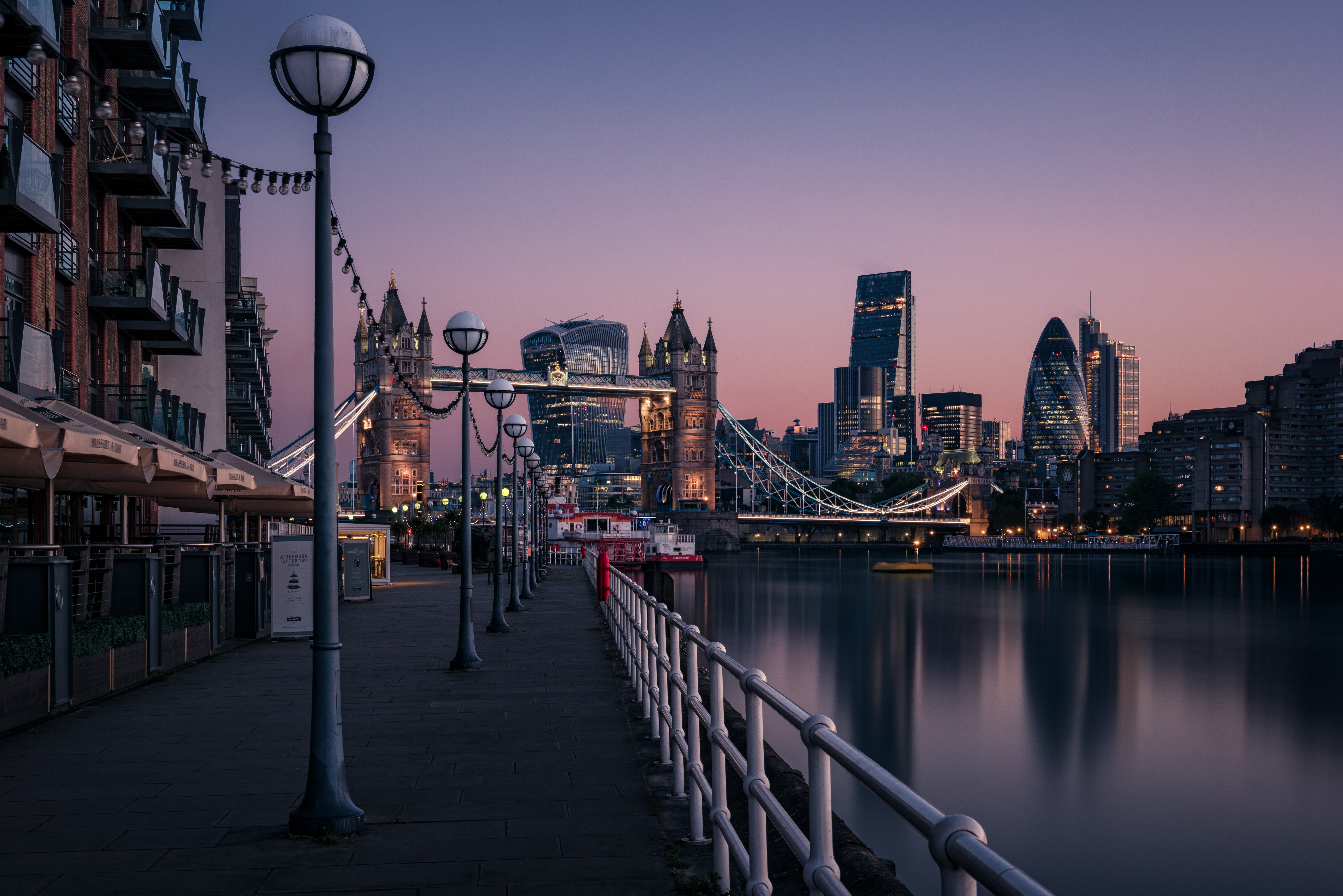 London Evening Buildings Water Side 8k Laptop Full HD 1080P , HD 4k Wallpaper, Image, Background, Photos and Picture