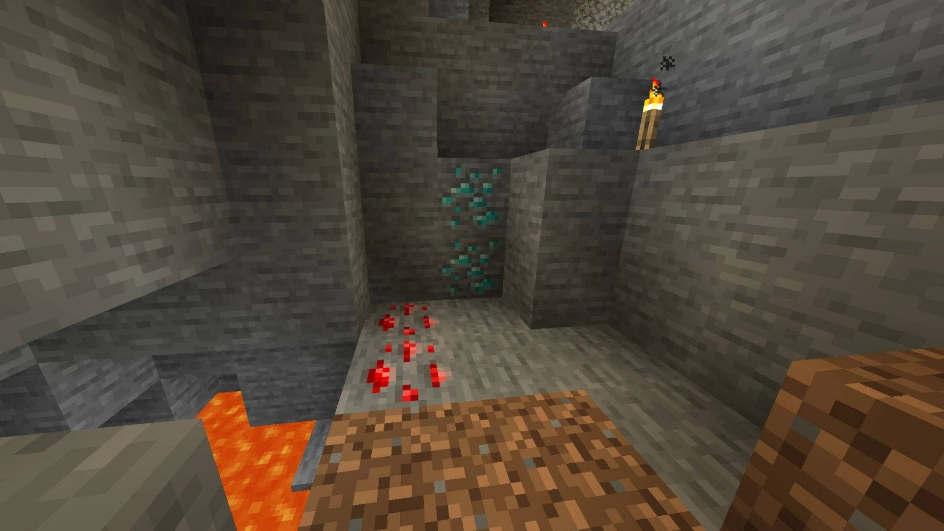 Download Minecraft Diamonds Underground Wallpaper