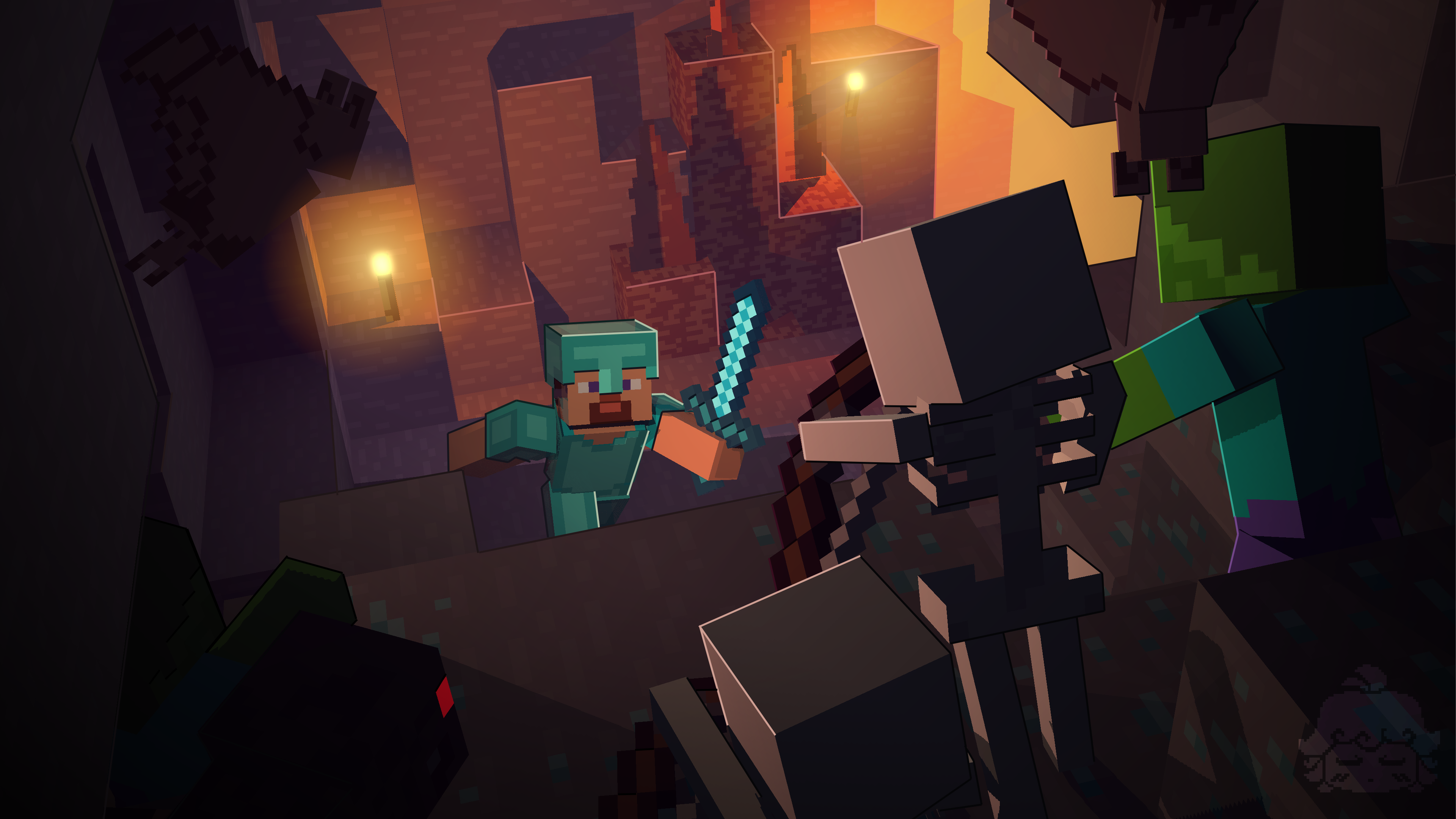 I made Nostalgic Wallpaper! Let's celebrate Minecraft15 one more again!