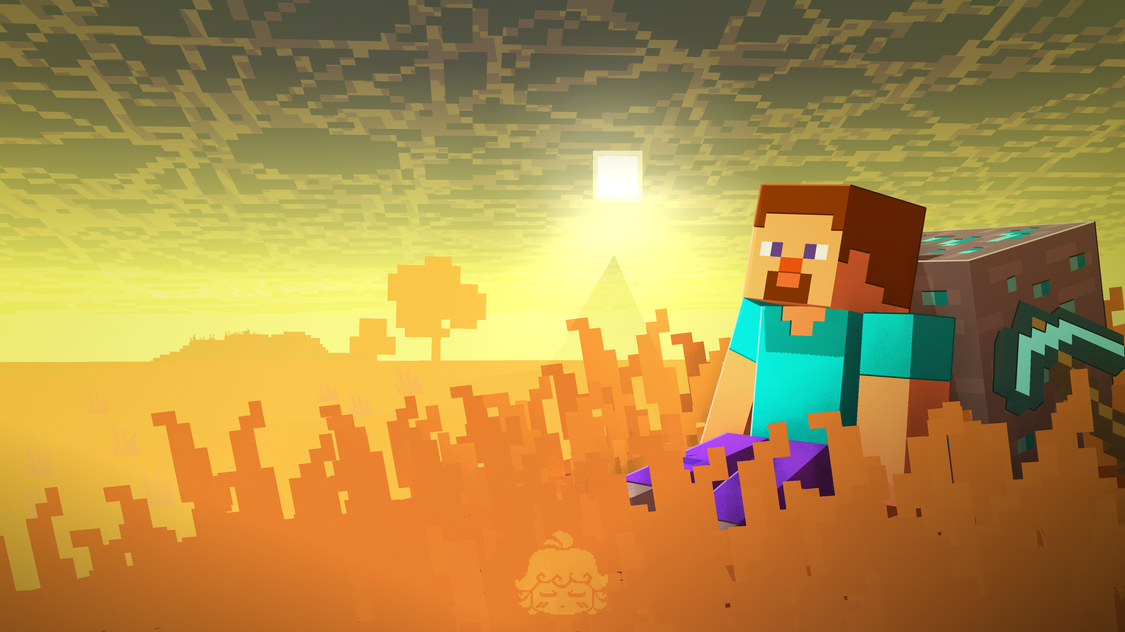 I made Nostalgic Wallpaper! Let's celebrate Minecraft15 one more again!