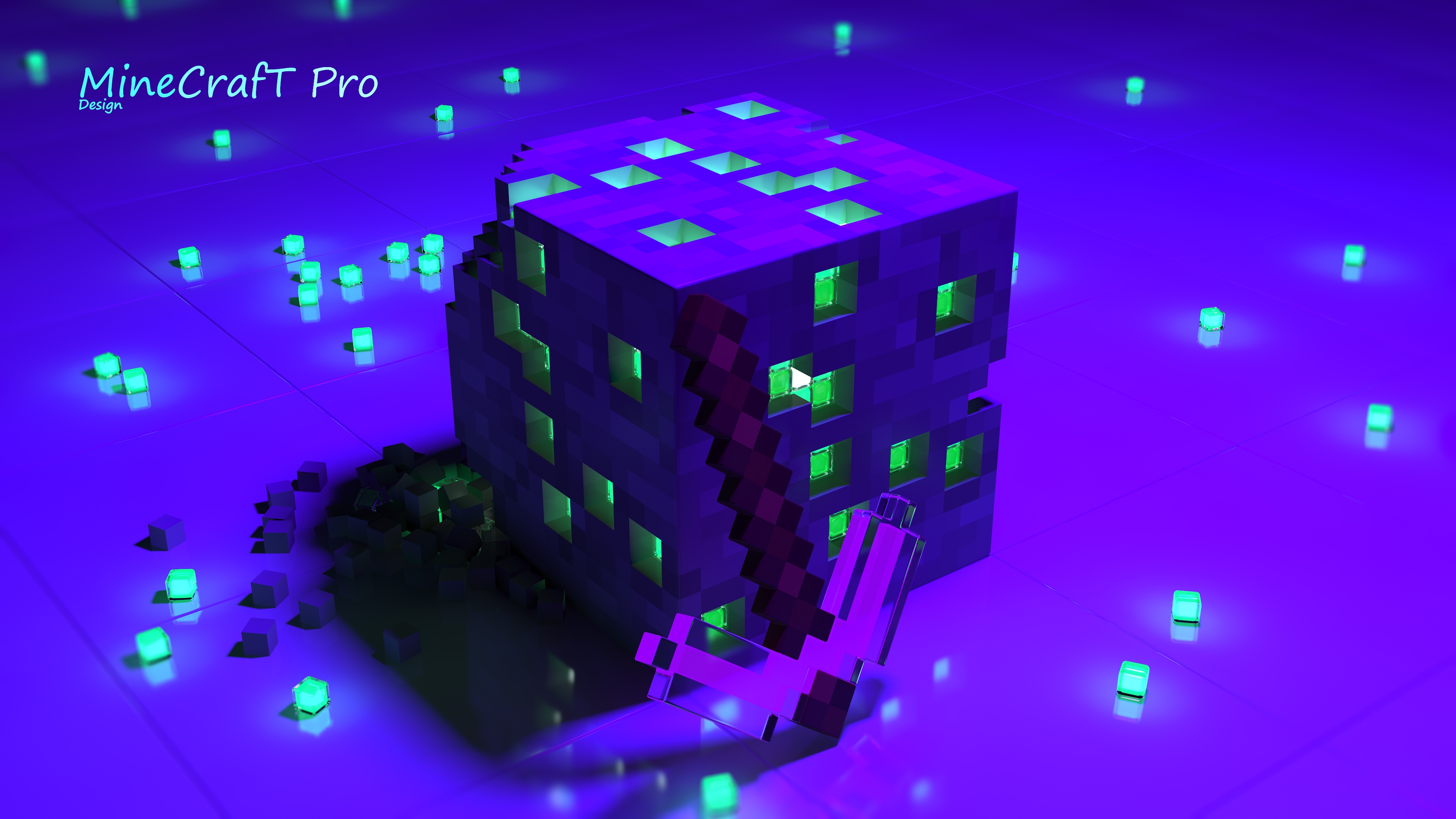 Wallpaper minecraft, minecraft, Minecraft emerald, Minecraft 4k wallpaper for mobile and desktop, section игры, resolution 3840x2160