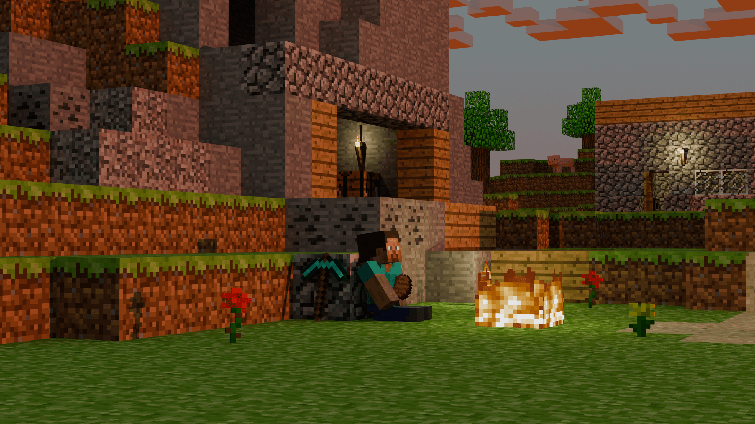 More older styled Minecraft wallpaper