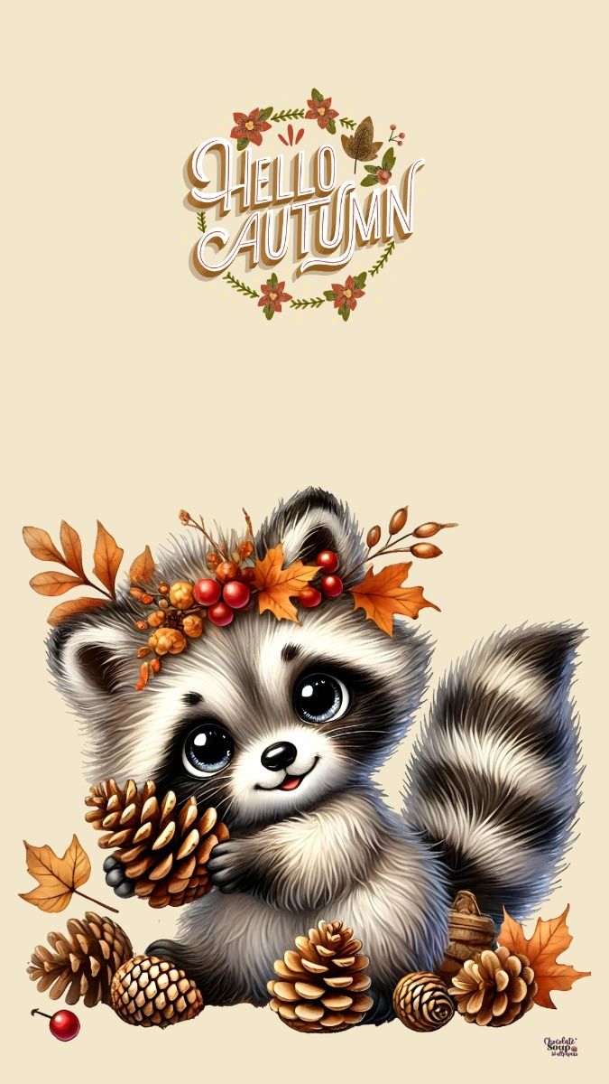 Fall Animals Phone Wallpaper