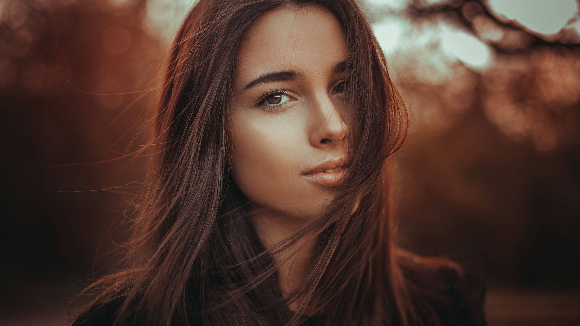 Download Pretty Brown Eyed Girl Wallpaper