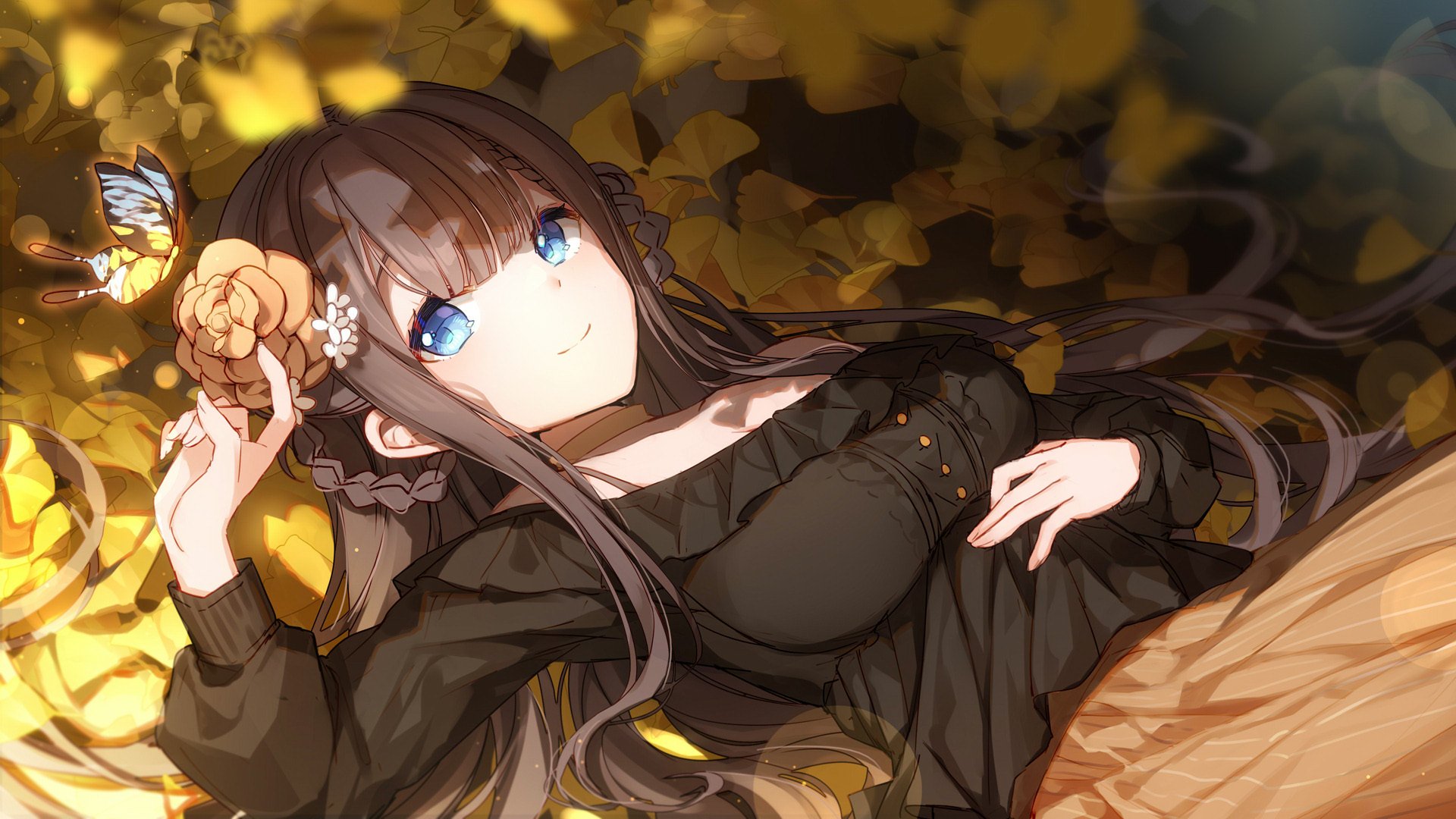 Download Brown Hair Anime Girl Anime Girl HD Wallpaperx1080