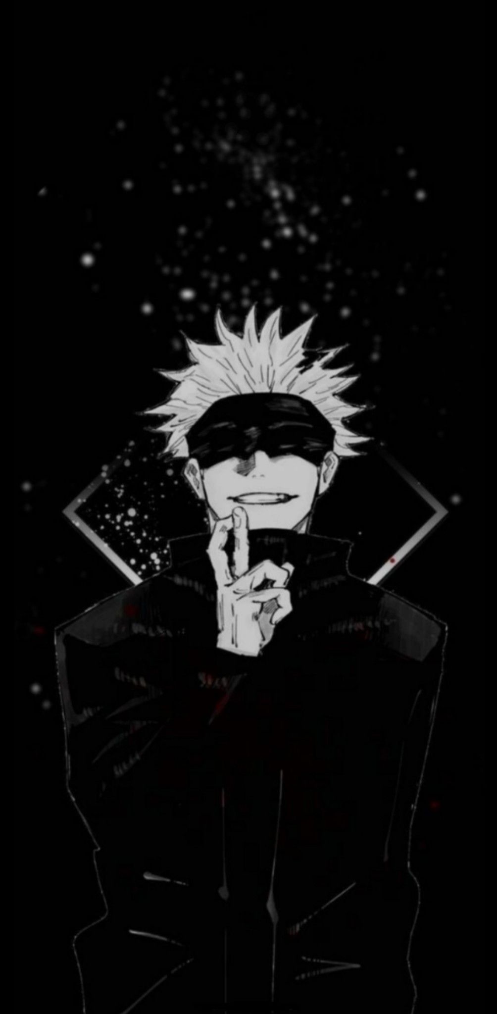 Gojo Black and White Wallpaper
