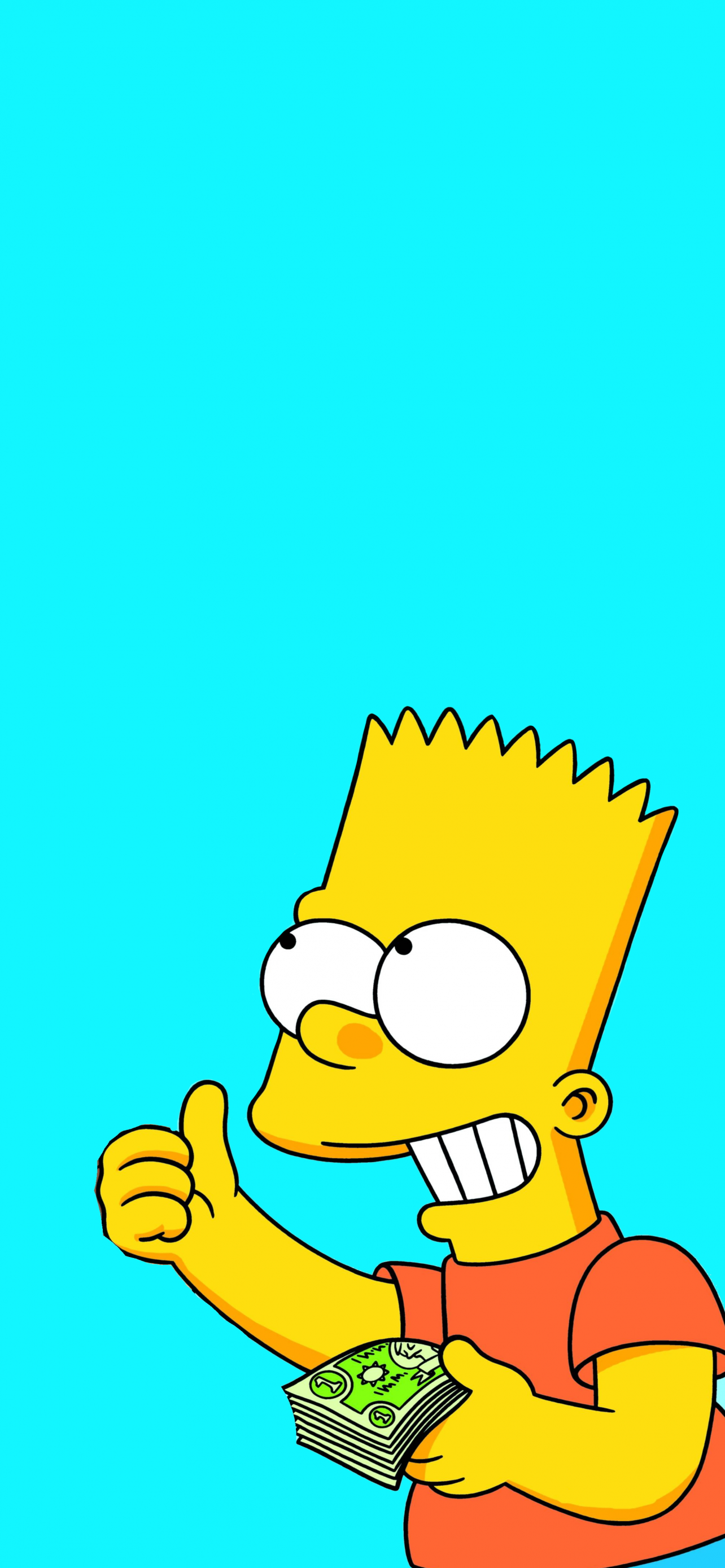 Bart Simpson The Simpsons Holding American Cash Banknotes Disney TV Show