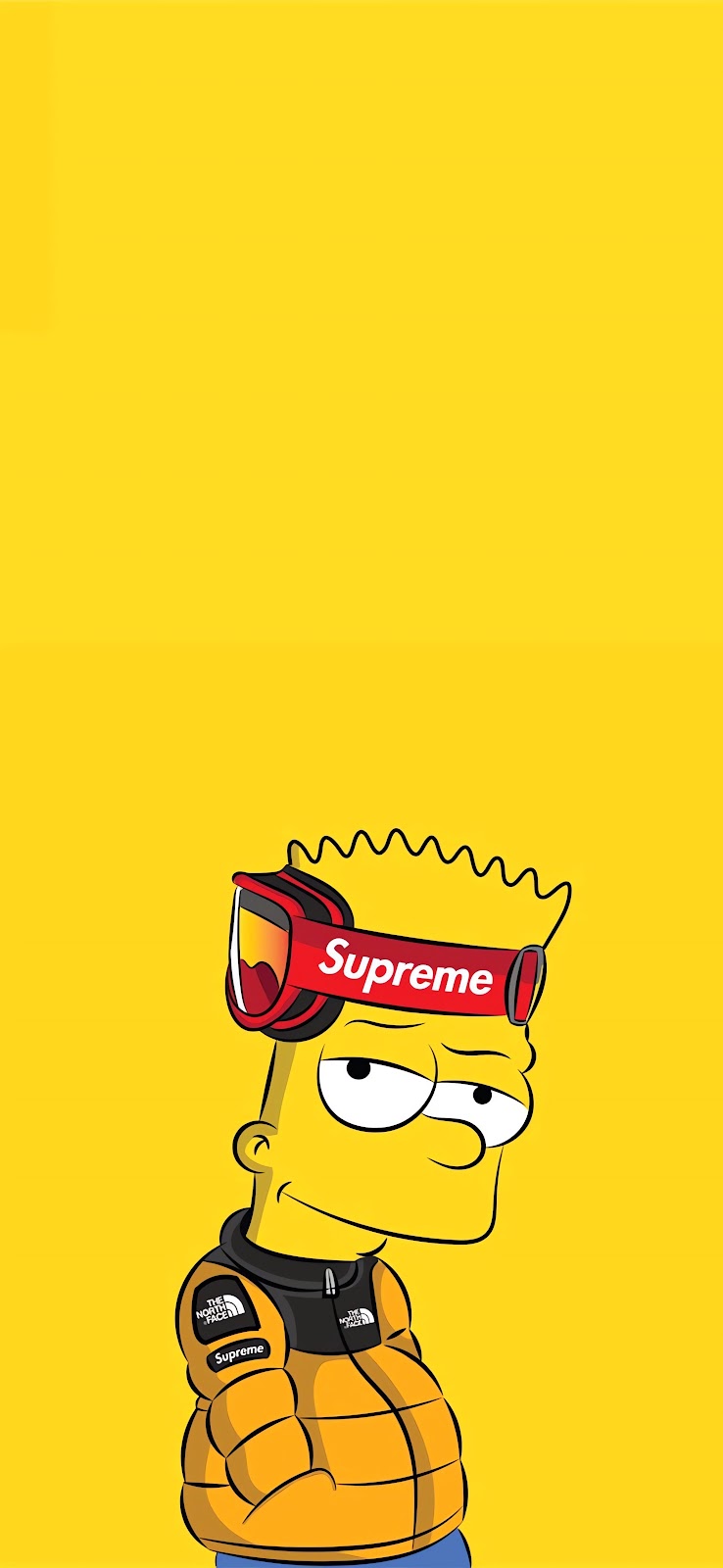 Supreme Cool: Bart Simpsons Wallpaper for Mobile