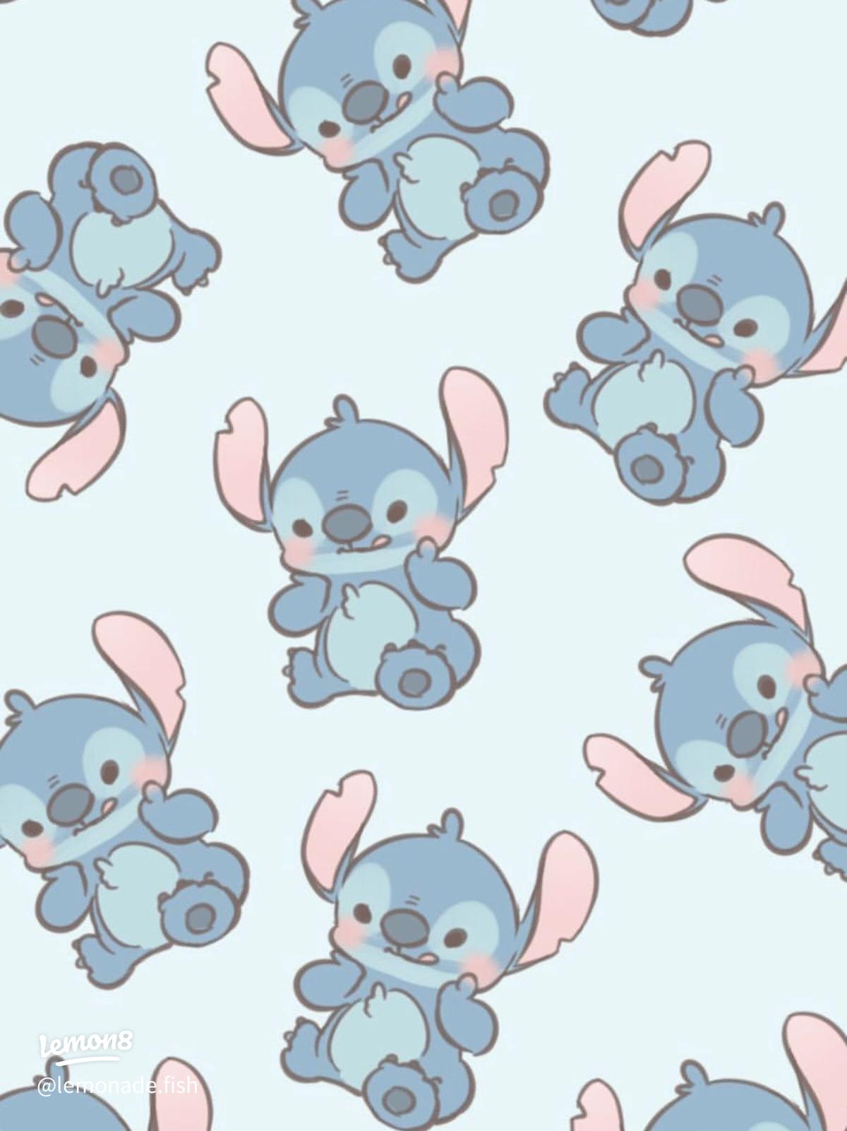 Adorable Stitch Background for Your Desktop