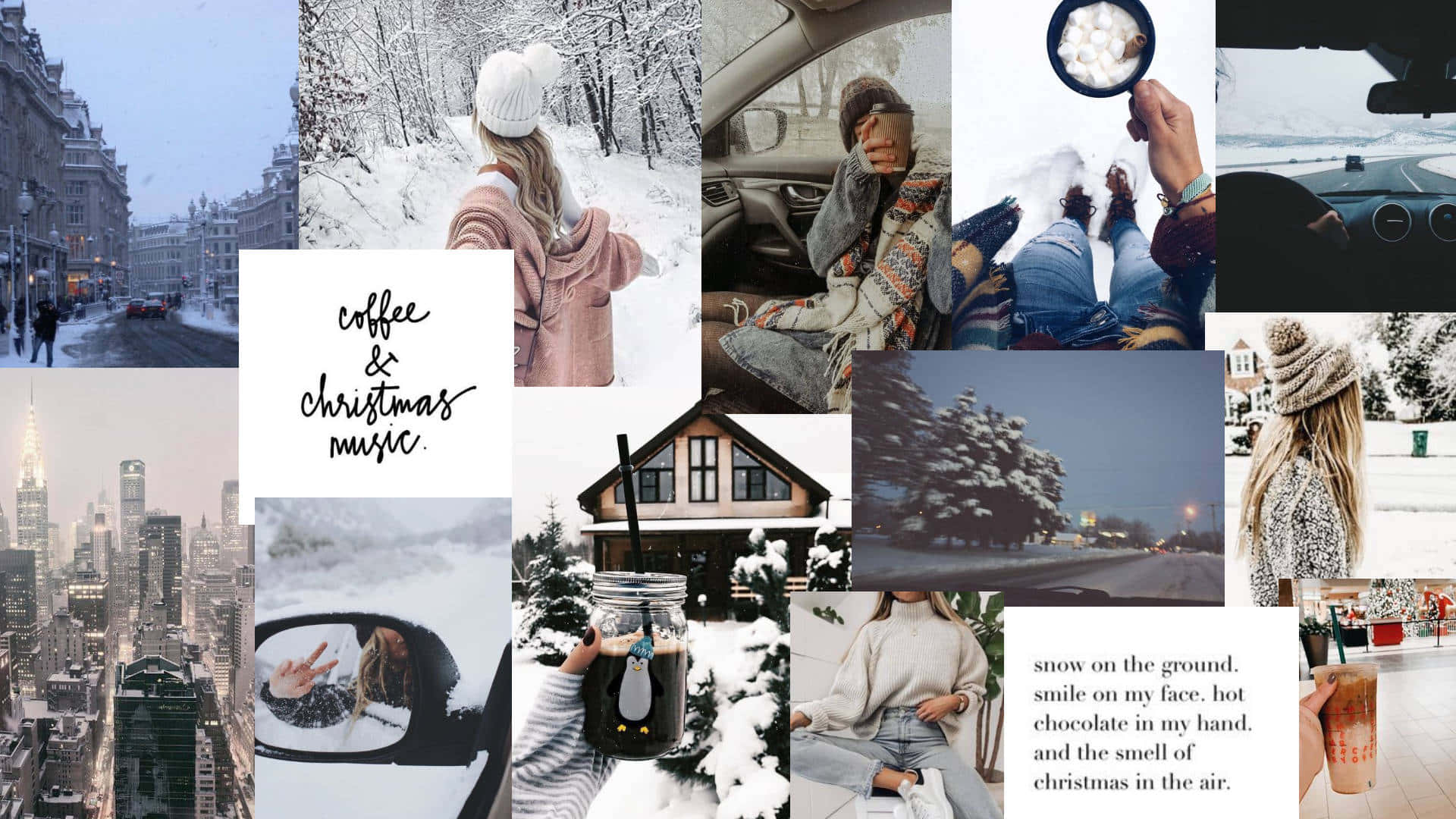 Winter Collage Desktop Wallpaper, HD Winter Collage Desktop Background on WallpaperBat