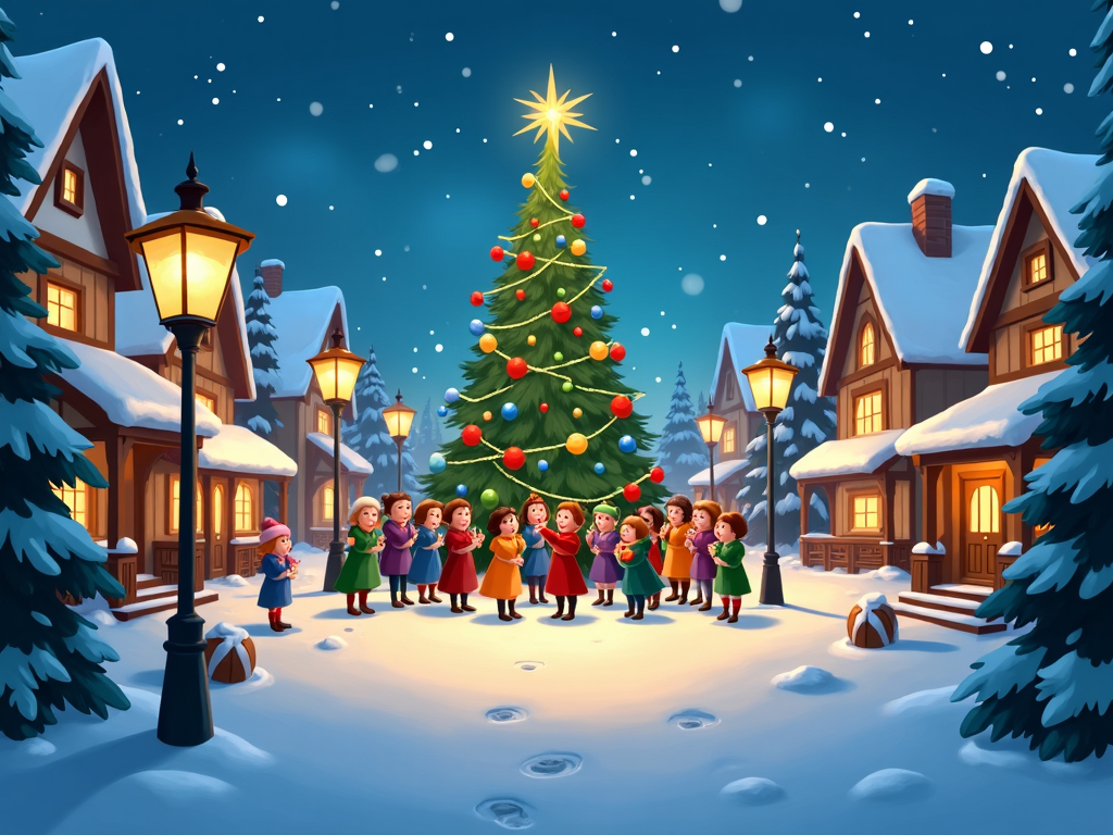 Cartoon Christmas Wallpaper AI Designer