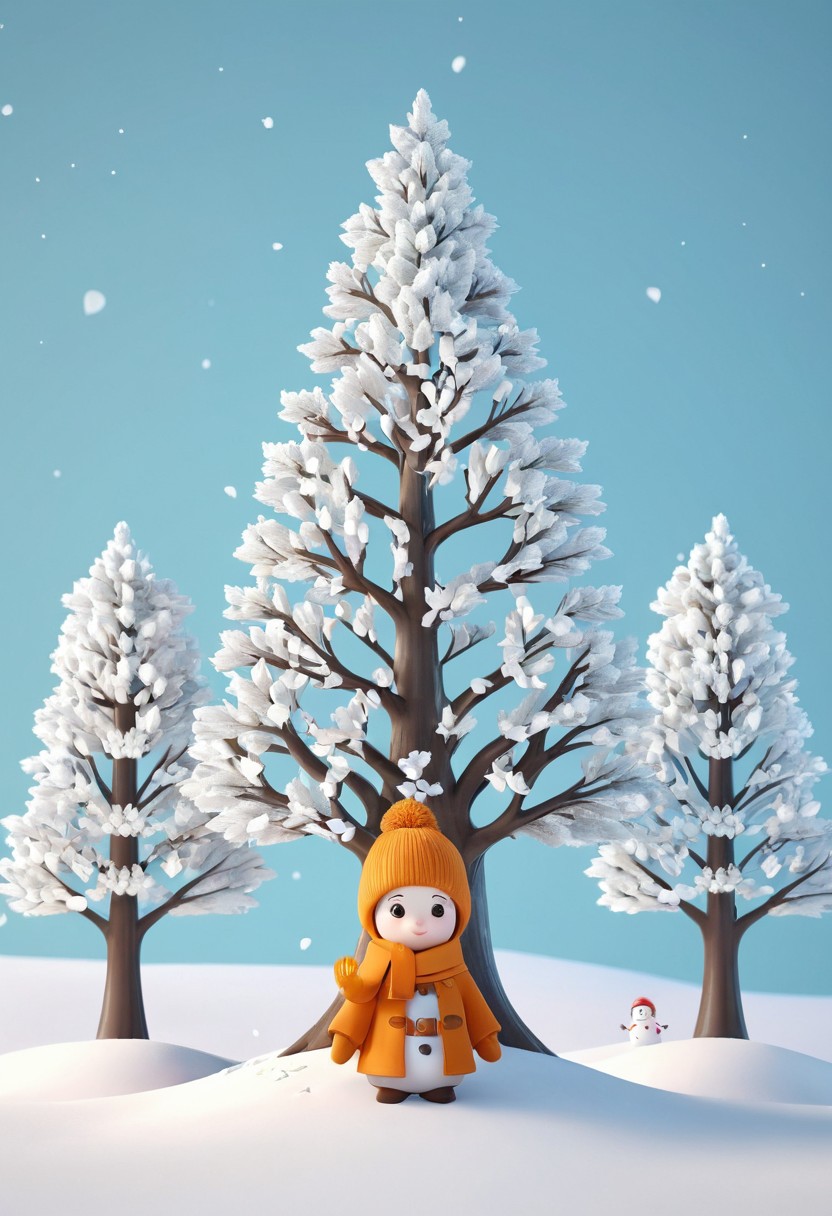 winter trees scene Prompts. Stable Diffusion Online