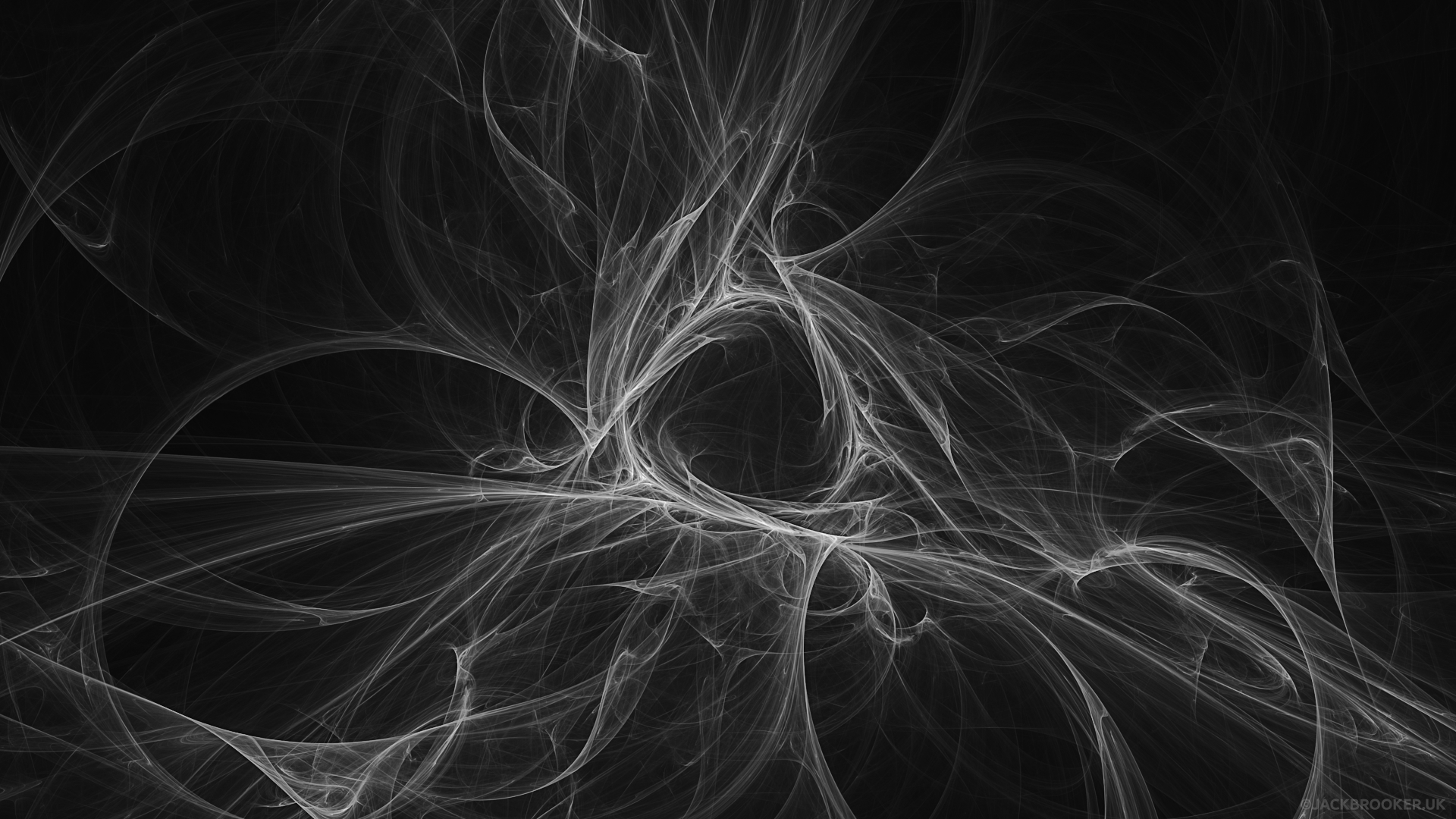 Abstract Grey Veins: Artistic Black & White HD Wallpaper