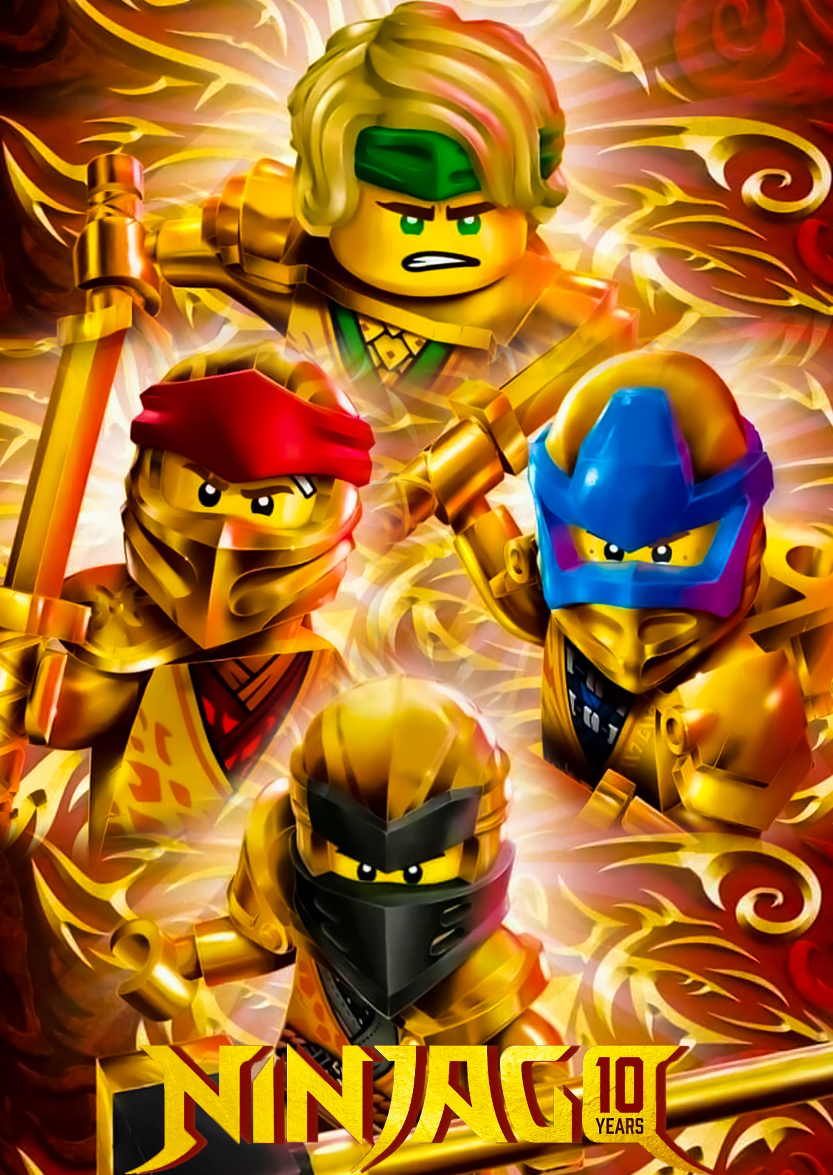 Wallpaper Fila Golden Ninjago Wallpaper Green Ninja LEGO Ninjago Tournament Lloyd Kai
