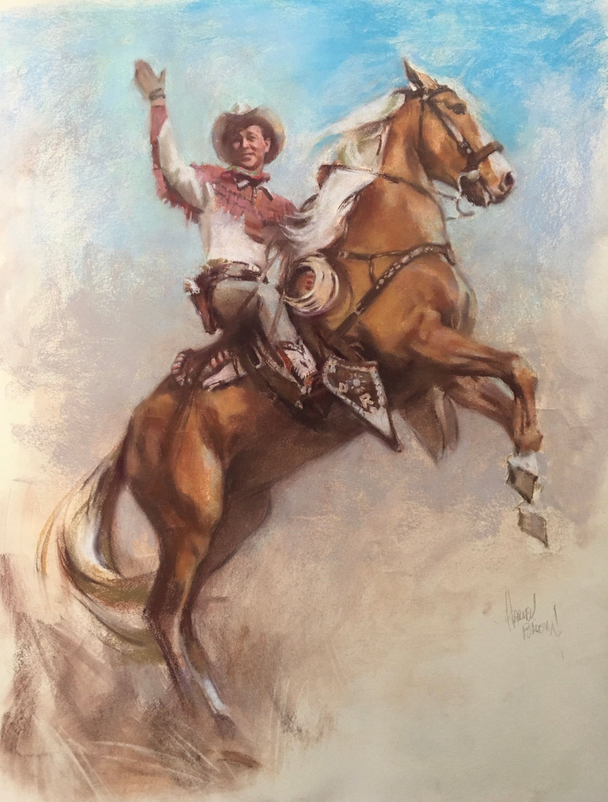 Roy Rogers & Trigger 24 Signed Harley Brown A P