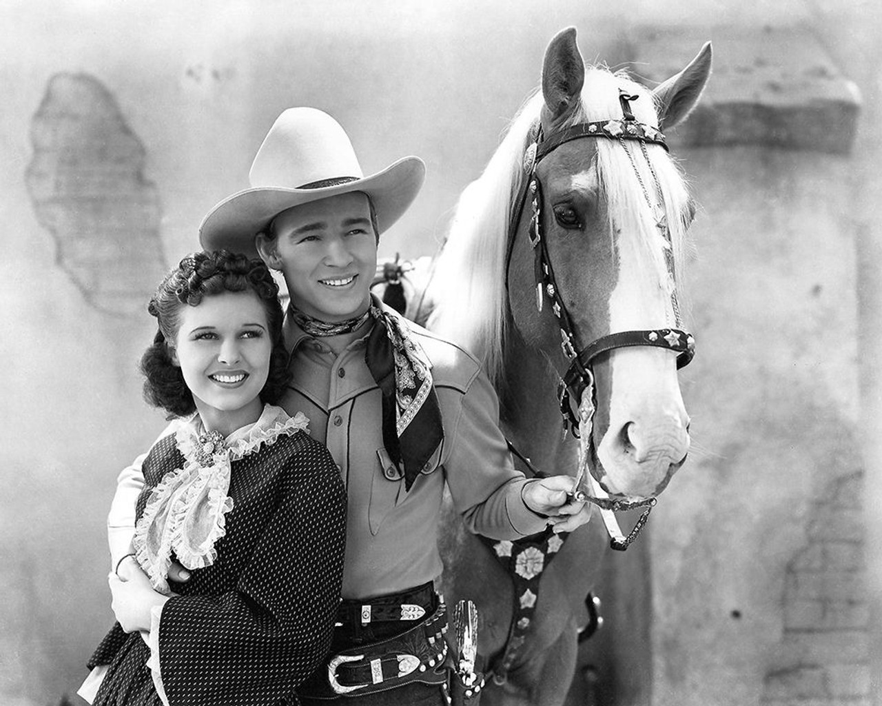 Roy Rogers, Lynne Roberts, Billy the Kid Returns, 1936 Poster Print Archive Vintage