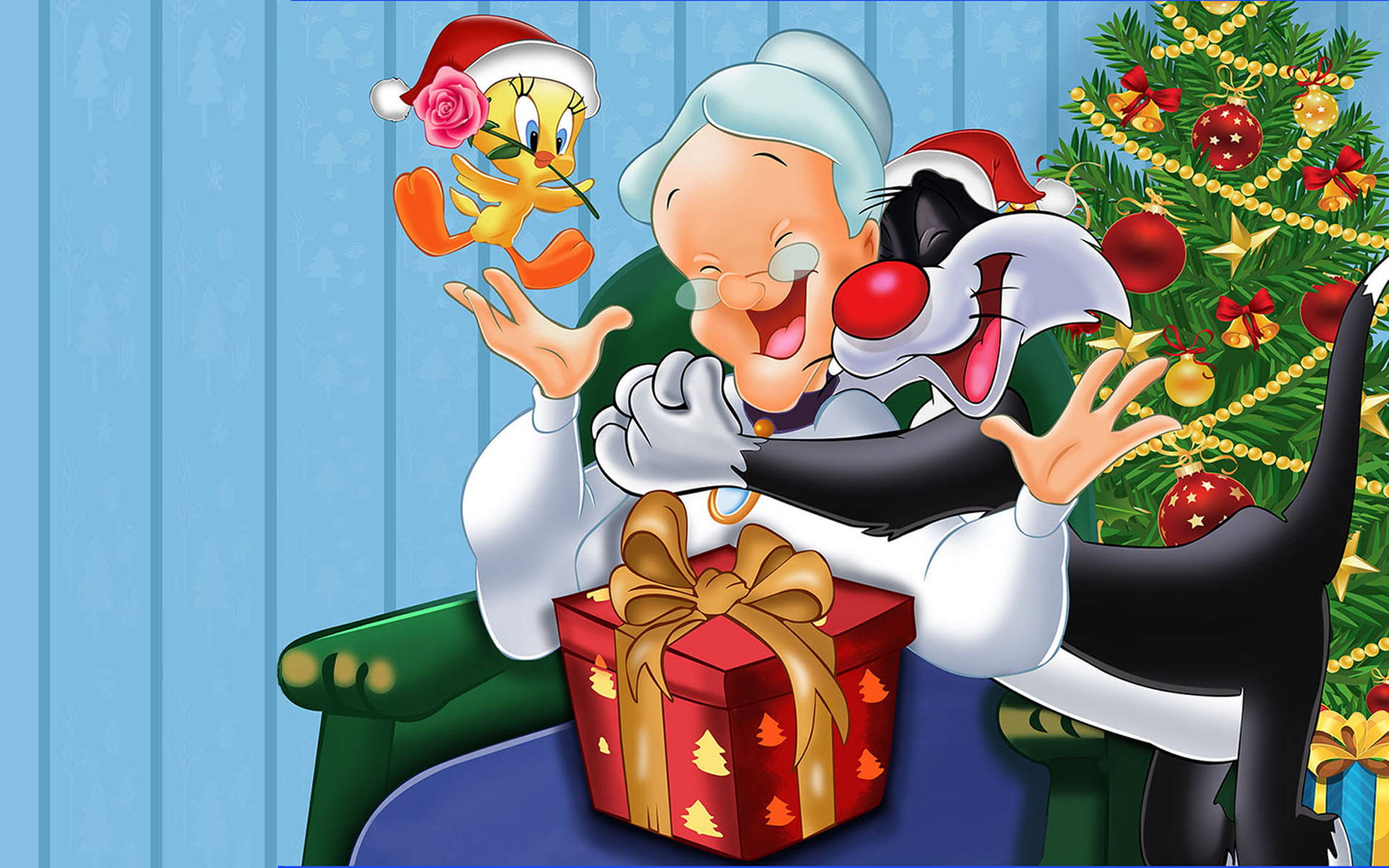 Download Looney Tunes Christmas Wallpaper