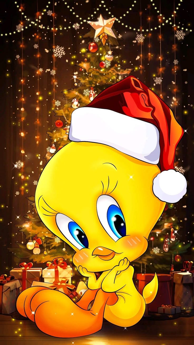 Navidad. Christmas wallpaper iphone cute, Looney tunes wallpaper, Tweety