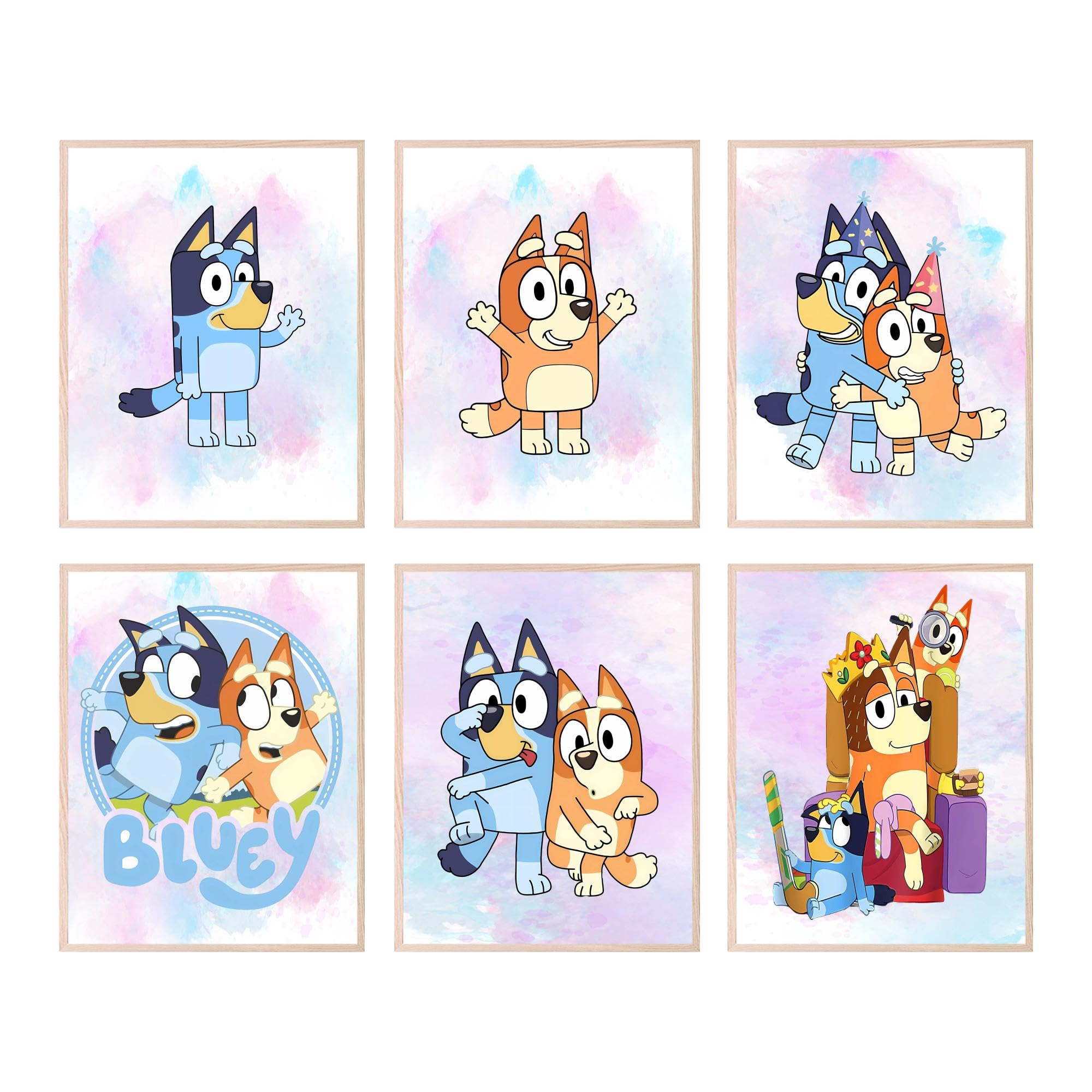 BigWig Prints Bluey Poster Room Decor, Posters for Boys Room, Kids Wall Art for Bedroom