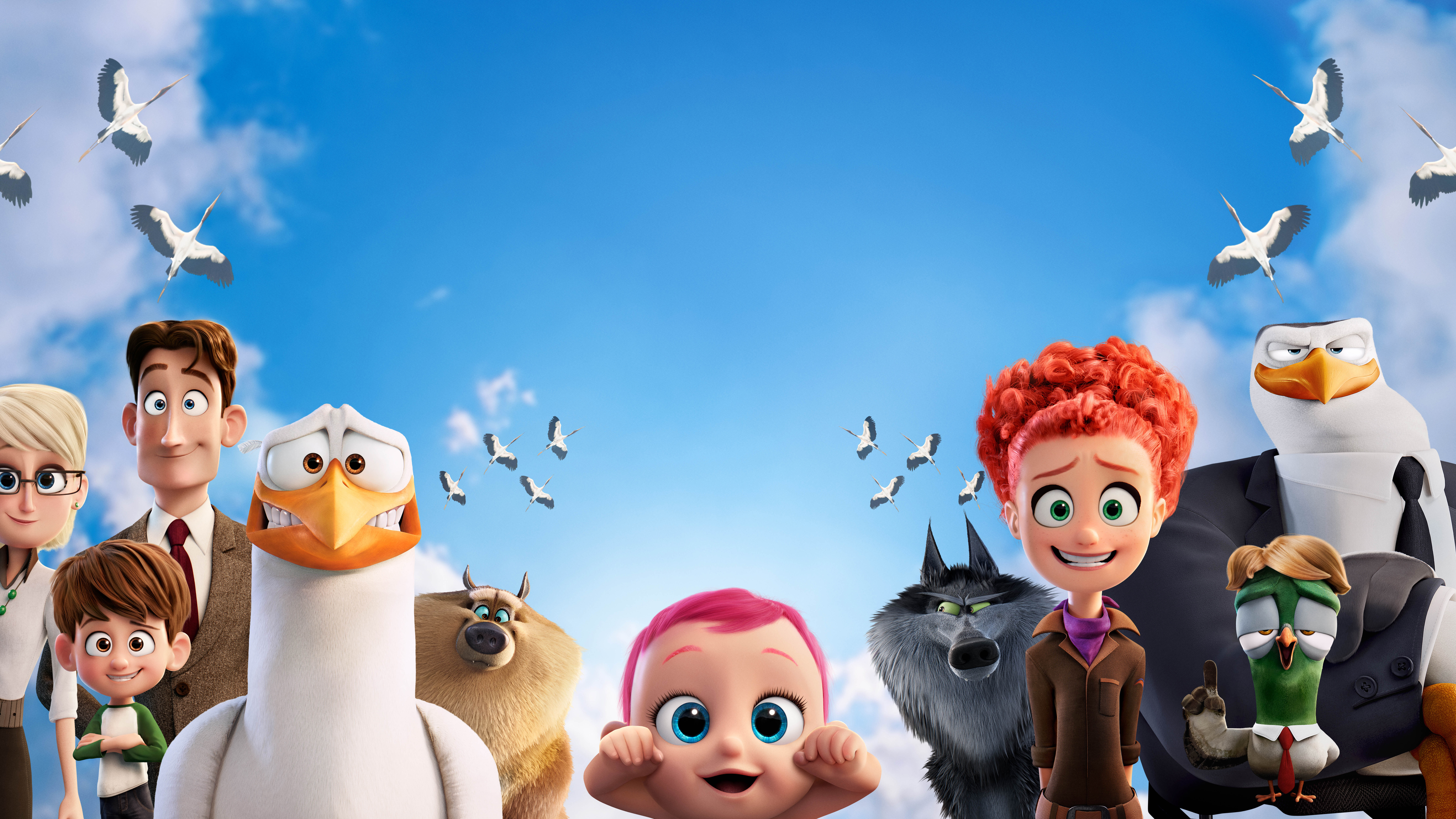 Storks 4K 8K Movie Wallpaper