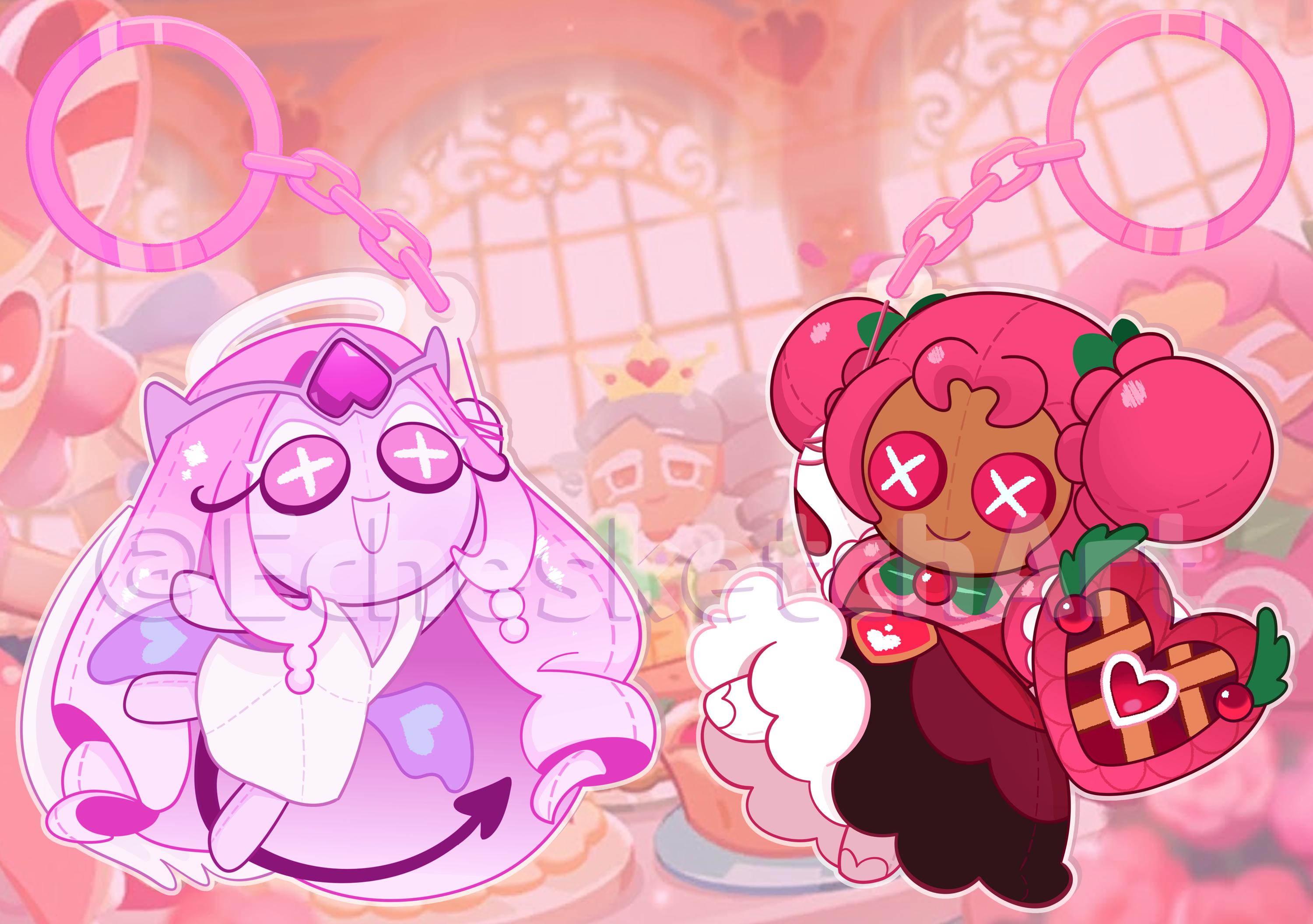 Cookie Run Keychains Cookie and Eternal Sugar Cookie
