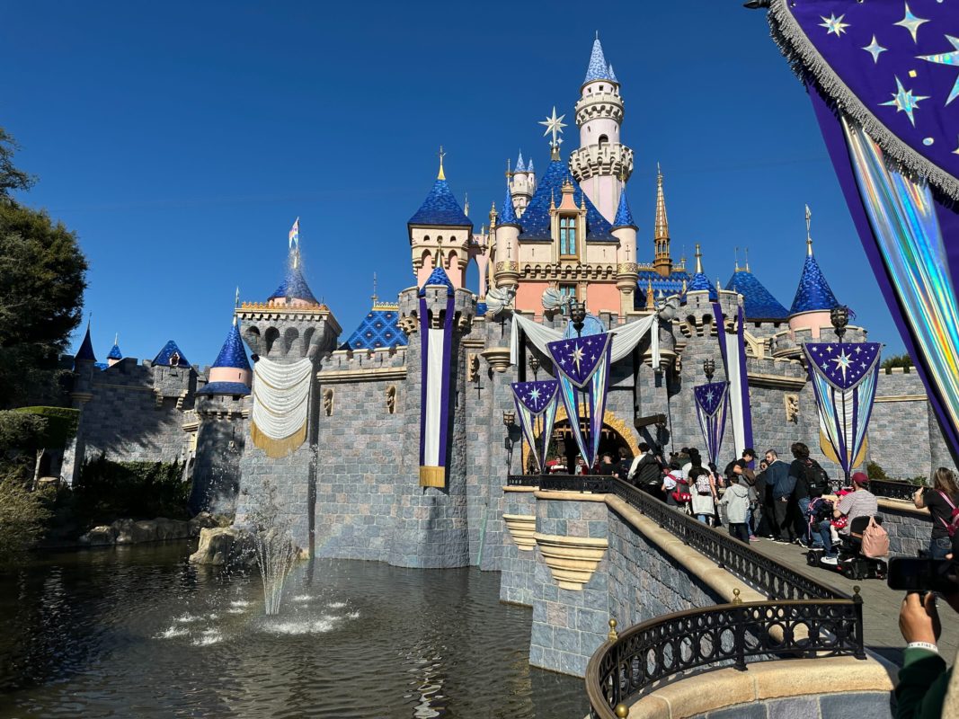 PHOTOS: New Fountains Flowing in Sleeping Beauty Castle Moat Ahead of Disney100 Celebration at Disneyland News Today