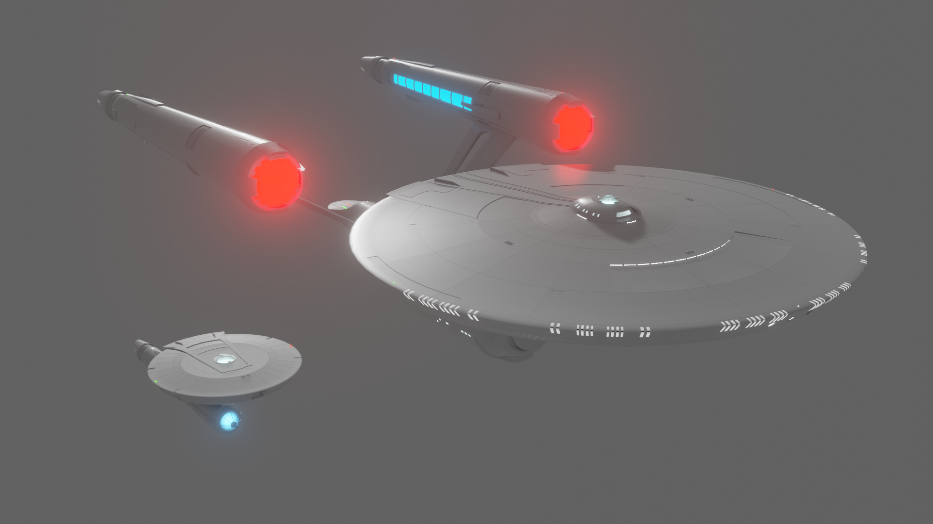My extrapolation on what the USS Archer looks like using the limited shots we have of it. also my guess on the scale compared to the Enterprise. I know Memory Alpha calls