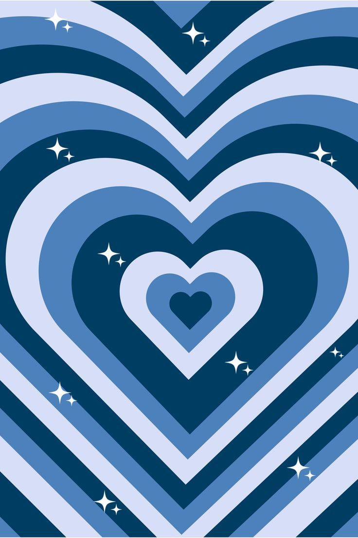 Blue Layered Heart y2k ✨