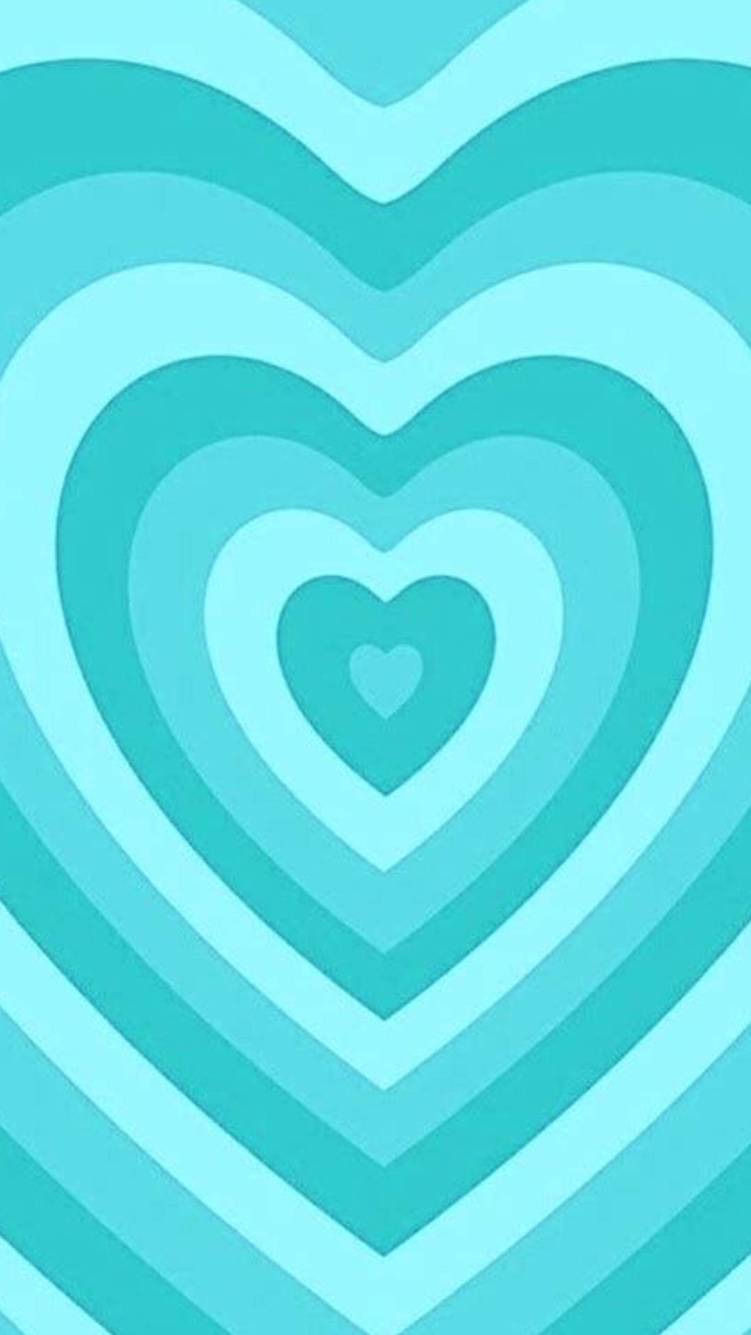 Download Y2k Heart Shades Of Blue Colours Wallpaper