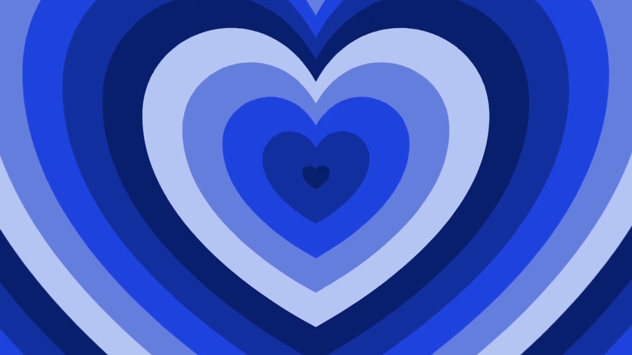 Reversed Blue Heart Tunnel VJ Loop 1 Hour HD 4K