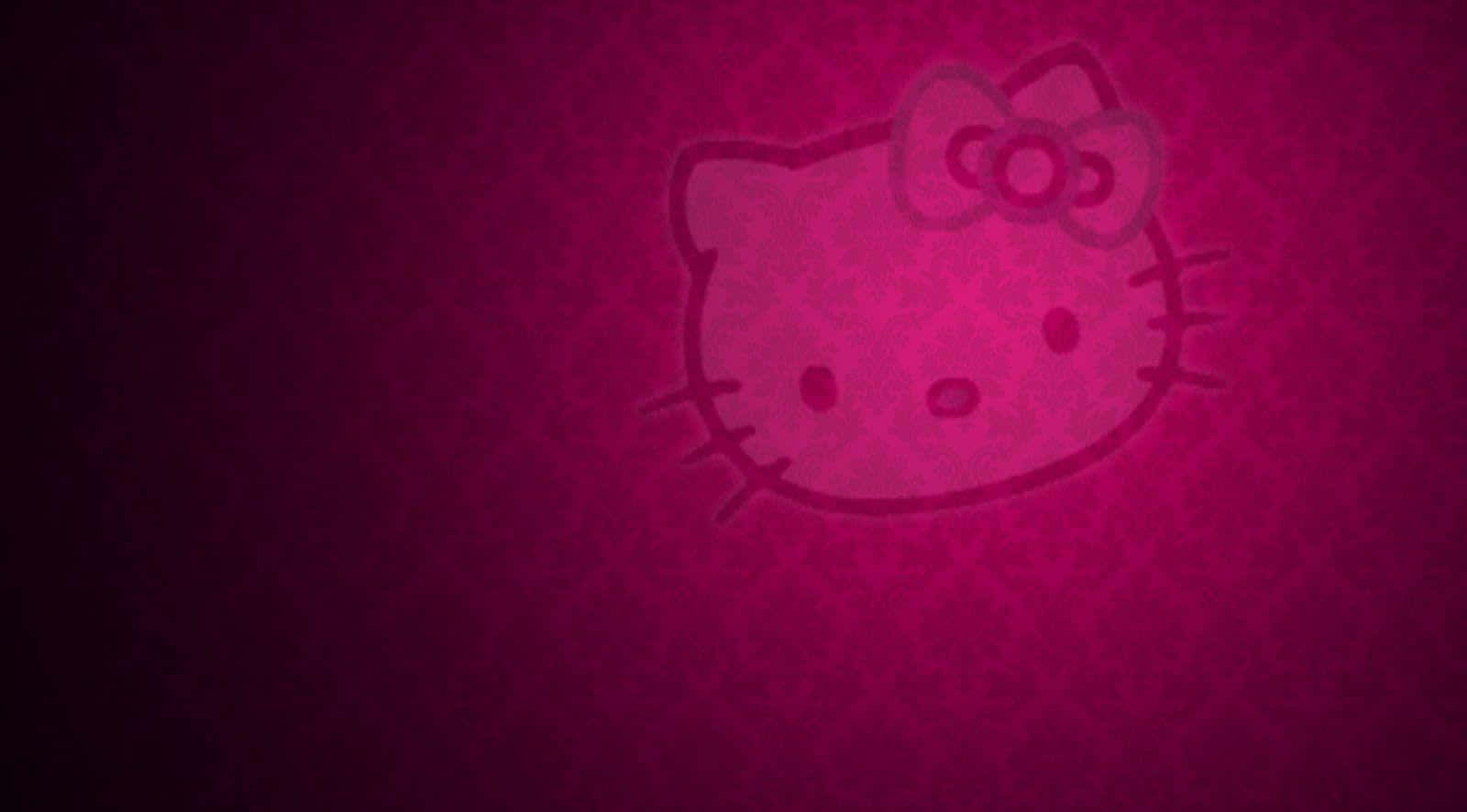Download Hello Kitty Pink Gradient Background Wallpaper