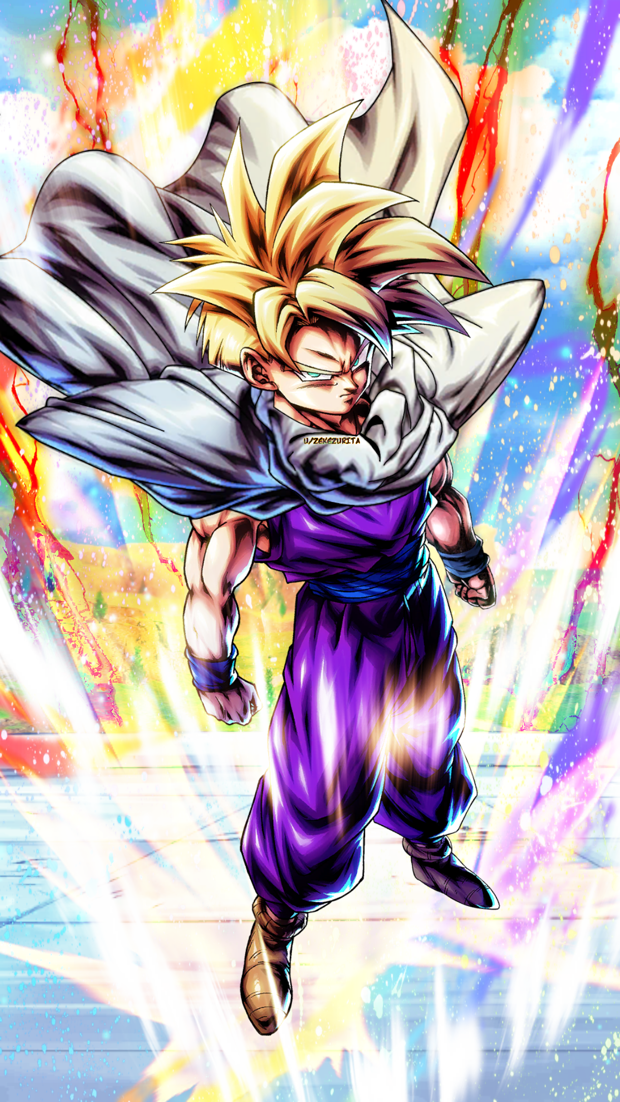 I'm kinda disappointed with how the devs missed the opportunity to give us a cape SSJ Gohan. They even went out their way to have the cape in the art, being thrown