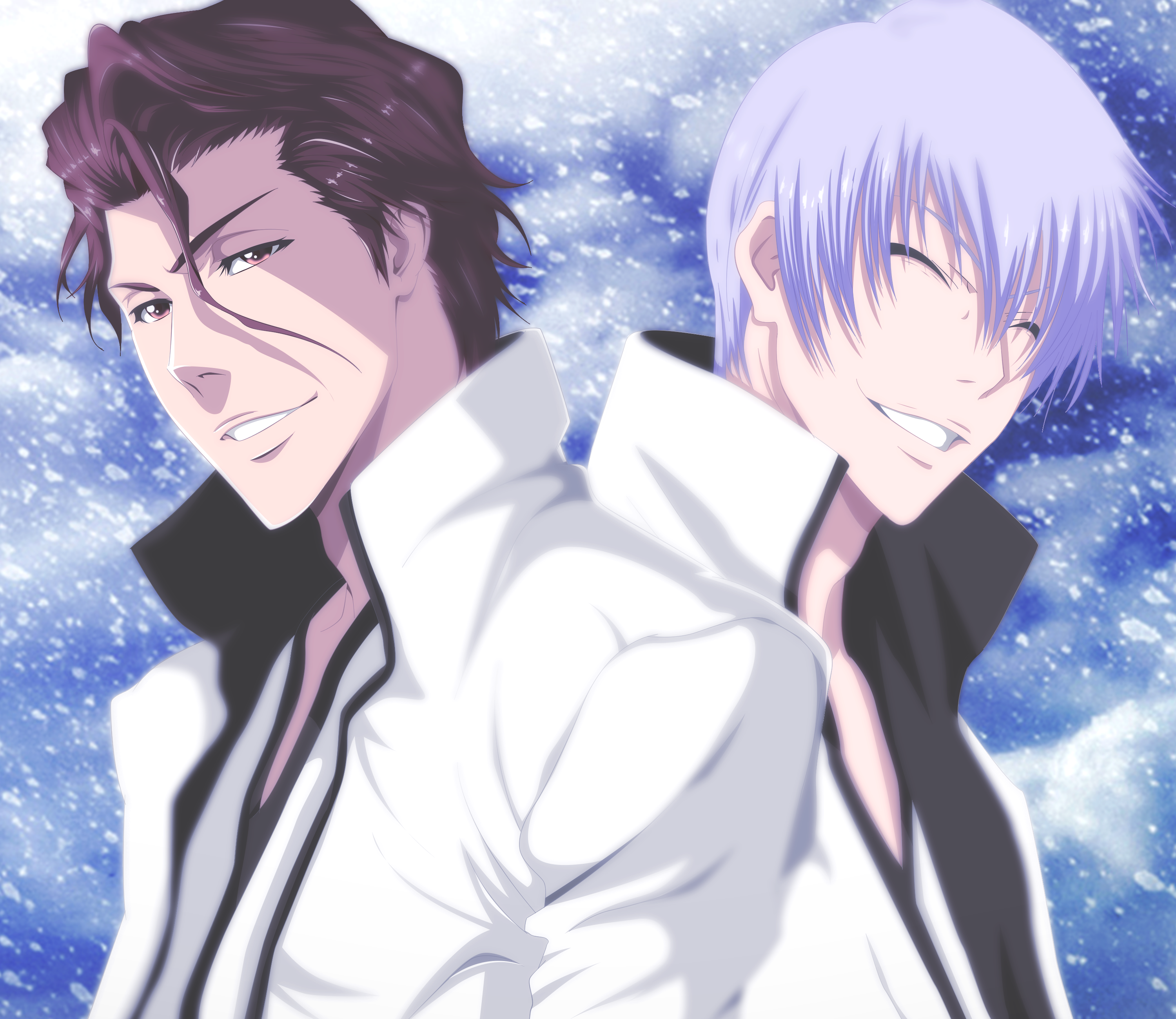 Bleach HD Wallpaper: Gin Ichimaru & Sōsuke Aizen Unleashed By Kohaku Art