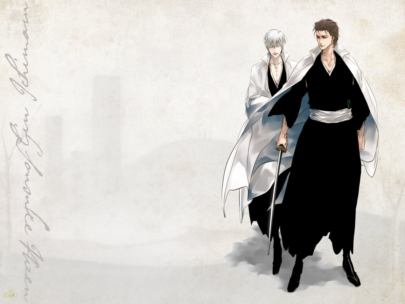 Bleach HD Wallpaper: Sōsuke Aizen & Gin Ichimaru in Elegance