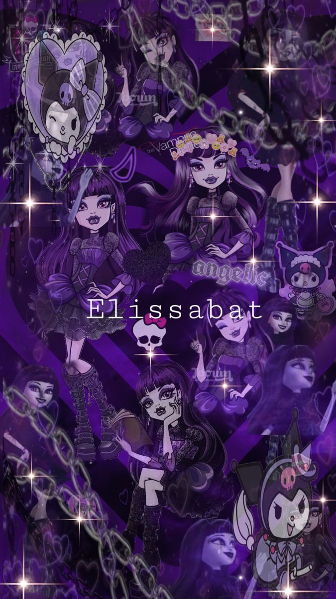 Elissabat wallpaper monster high aesthetic purple vampire