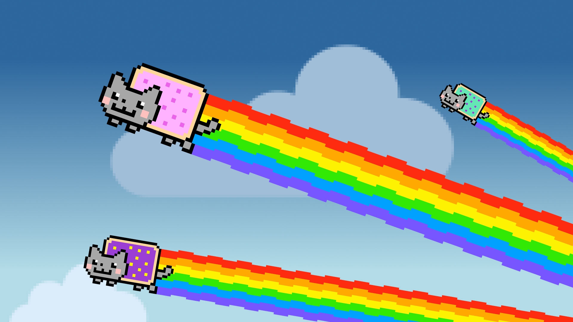 Nyan Cat And Tac Nayn Wallpaper