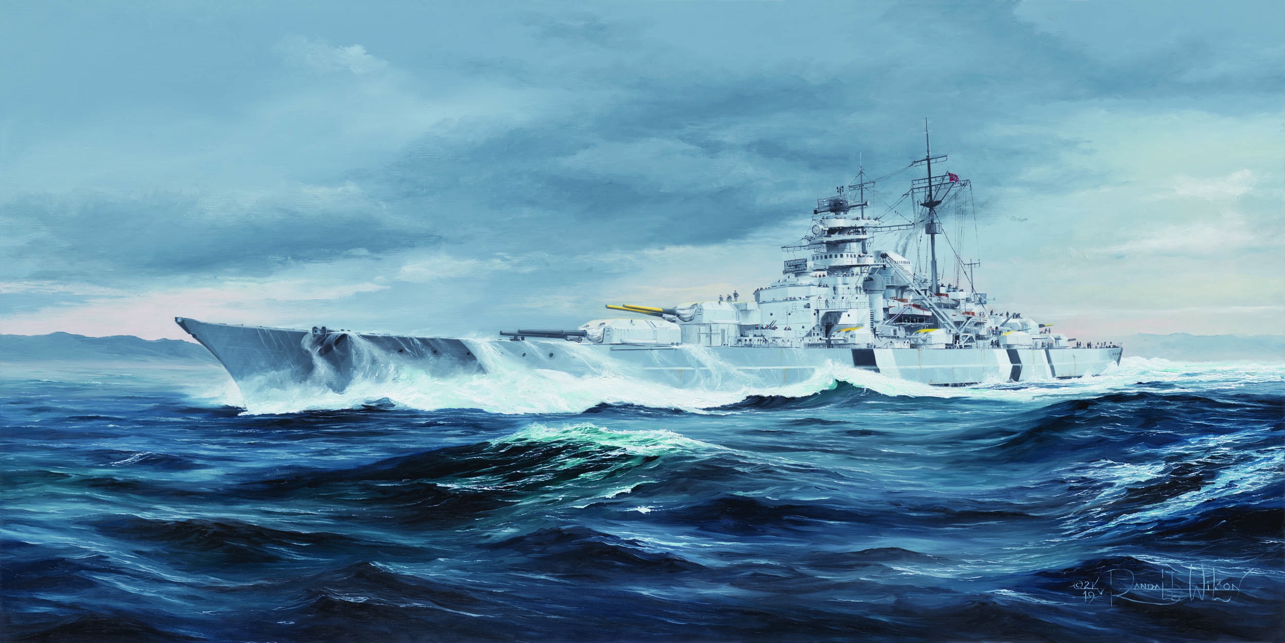 Wallpaper Germany, Bismarck, 1939, Bismarck, Kriegsmarine, battleship of the German Navy for mobile and desktop, section оружие, resolution 2500x1251