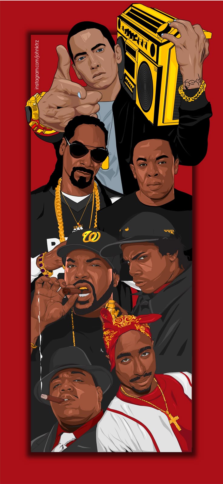 Eminem. Snoop Dogg. Dr.dre. Ice Cube. Eazy E