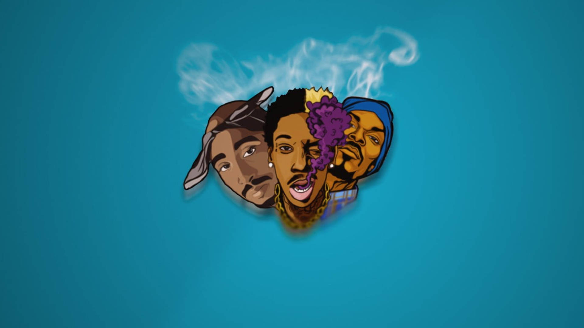 Download Tupac Wiz Khalifa Snoop Dogg Wallpaper