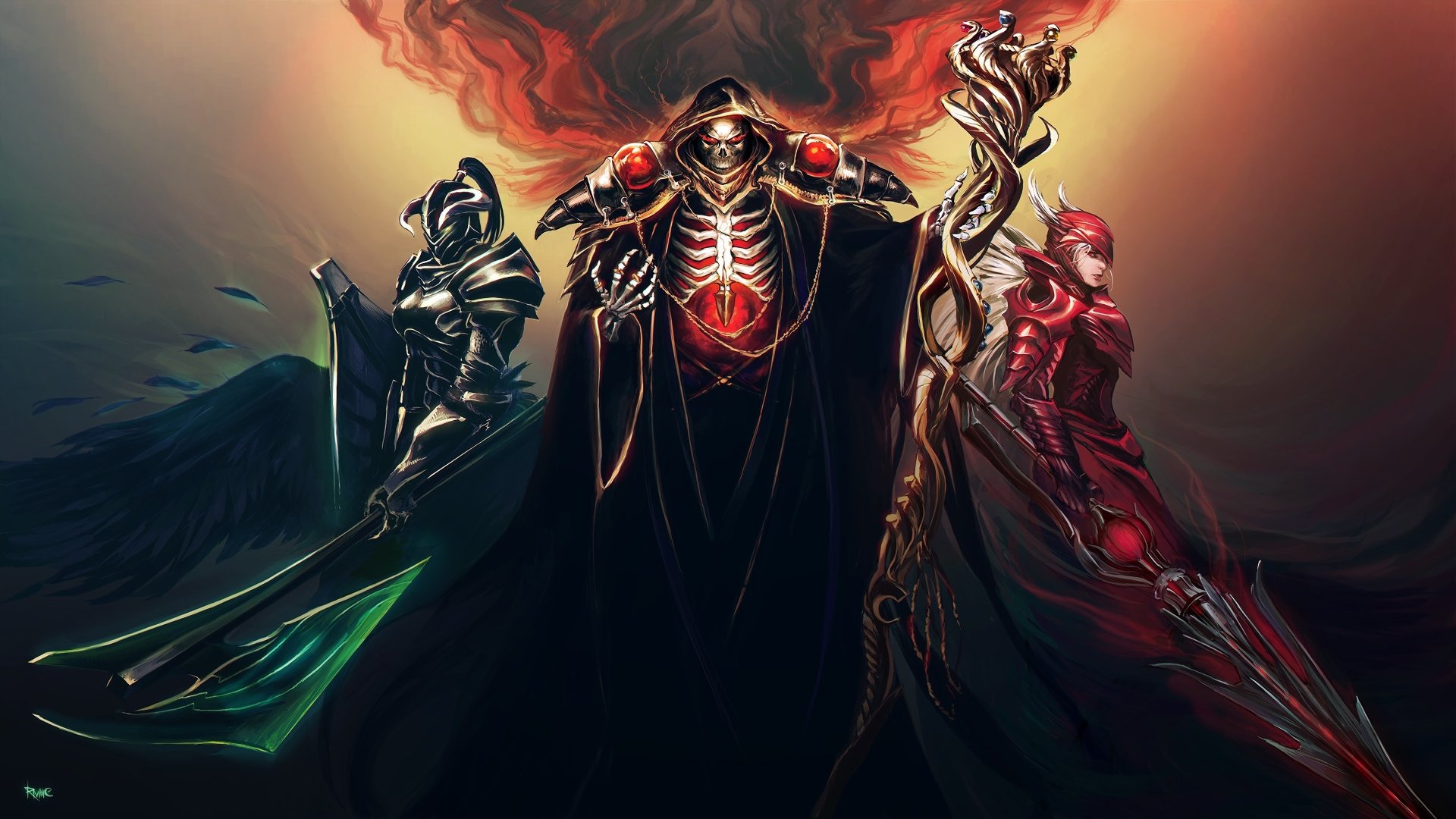 Overlord Trio 4K Ultra HD Wallpaper