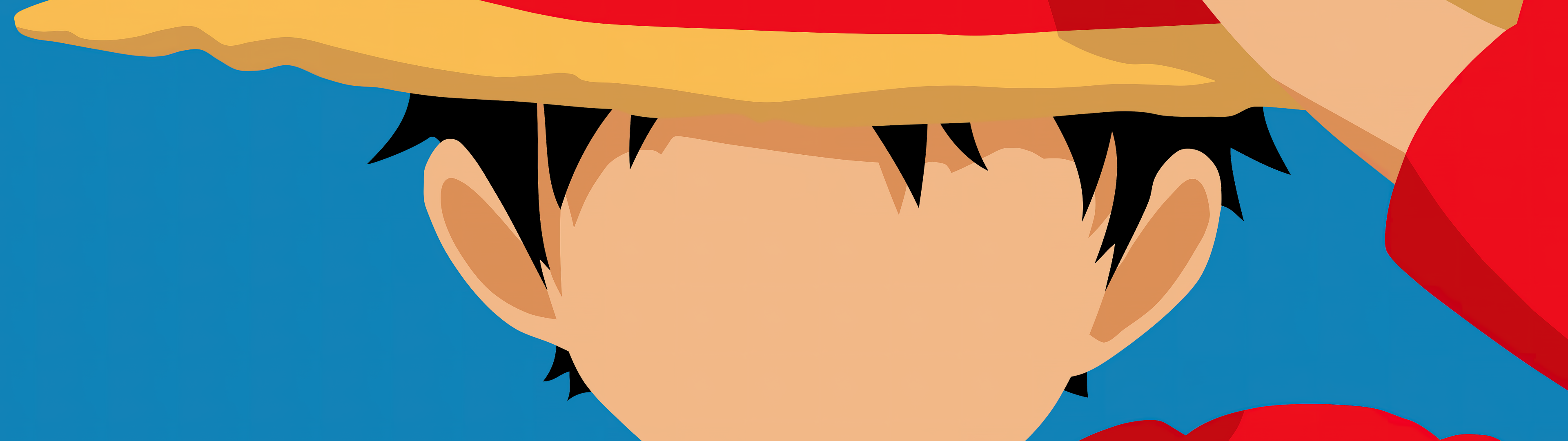Monkey D. Luffy Wallpaper 4K, Faceless, One Piece, Minimal art